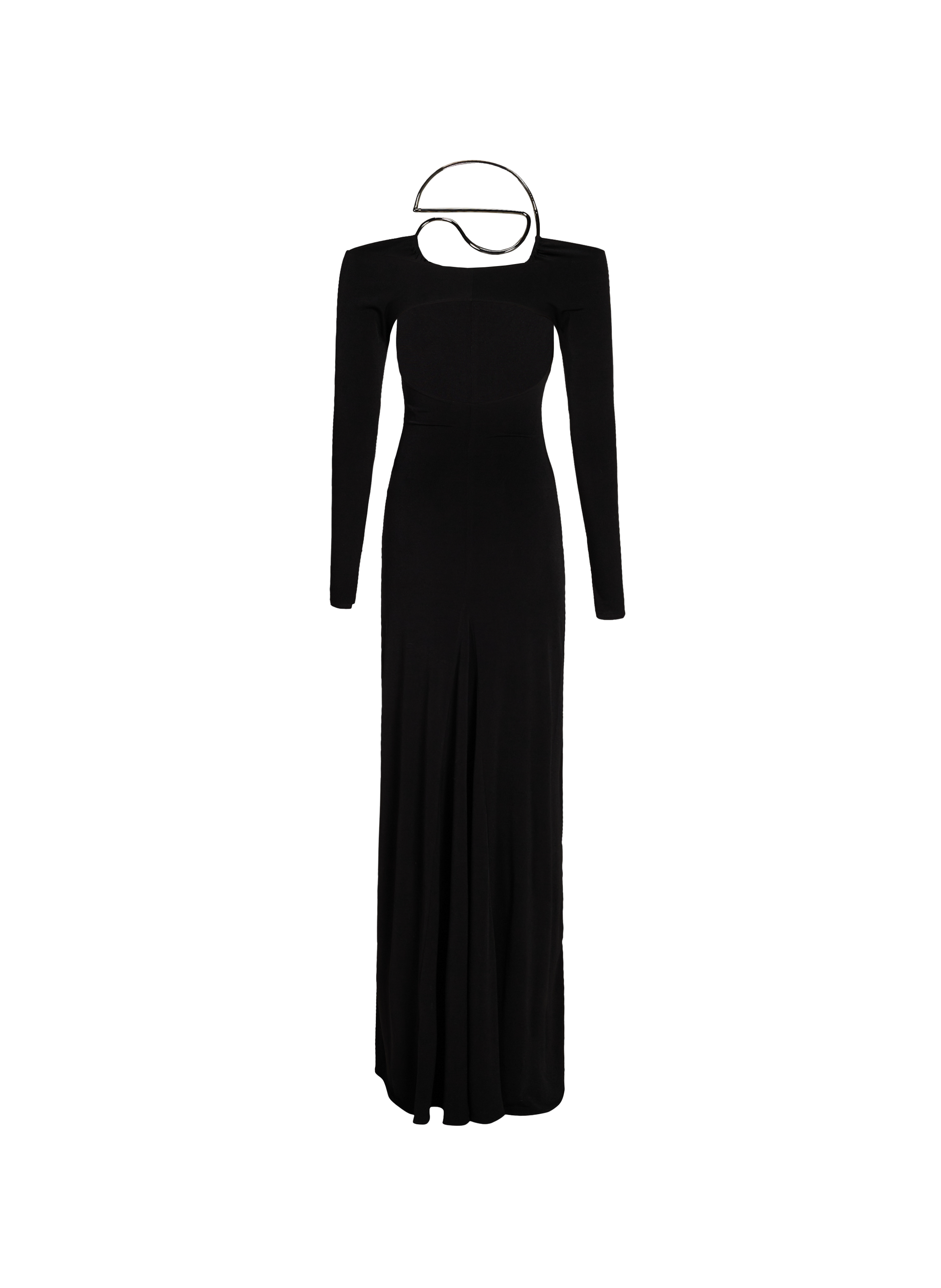 Long dress with cut-out C logo COPERNI Black