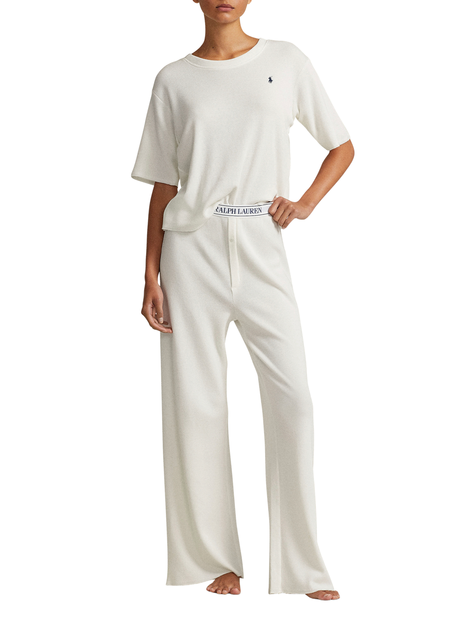 POLO RALPH LAUREN Ensemble pyjama en coton gaufré mélangé Beige