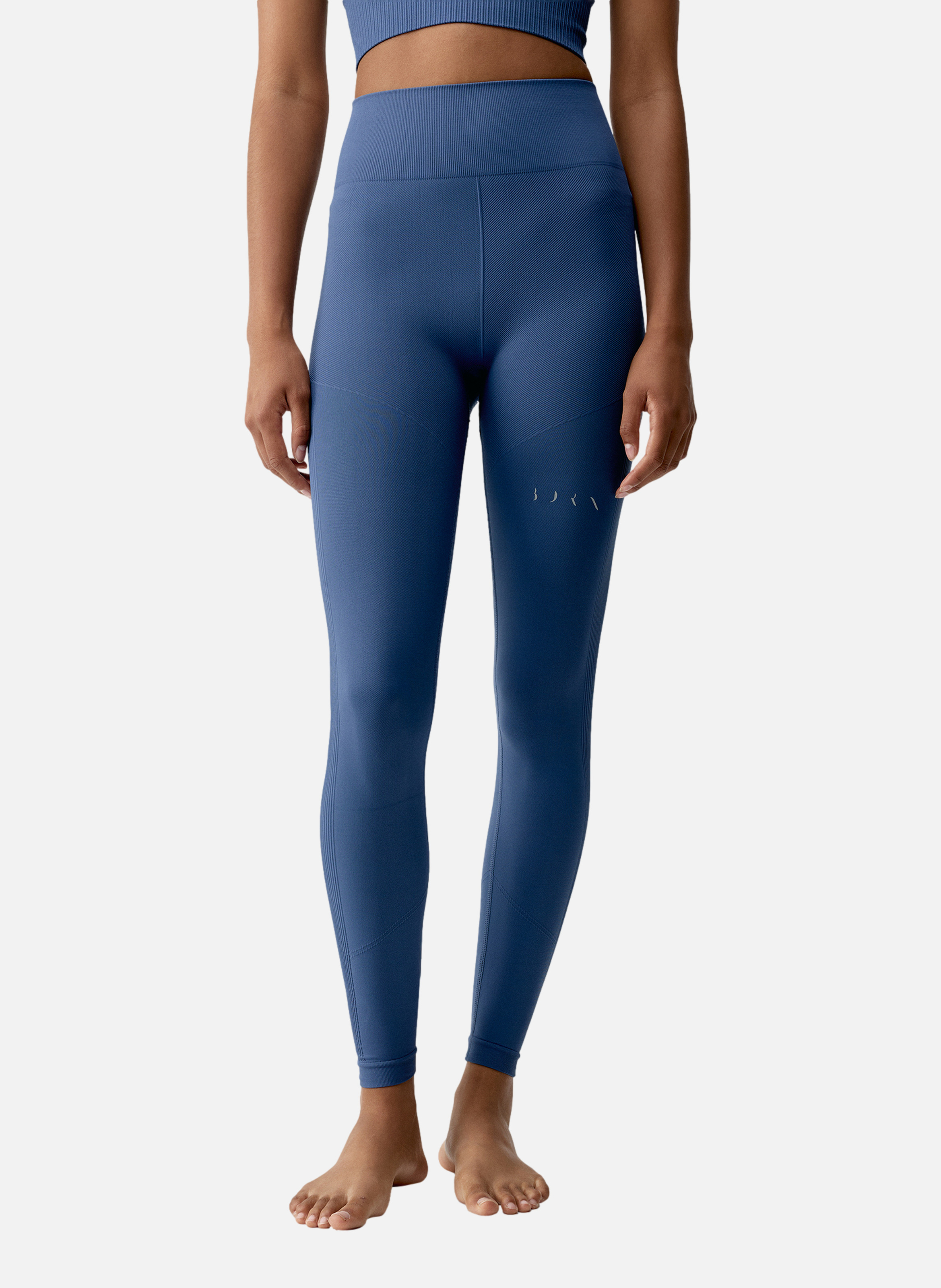 Legging de sport long seamless yami BORN LIVING YOGA Bleu