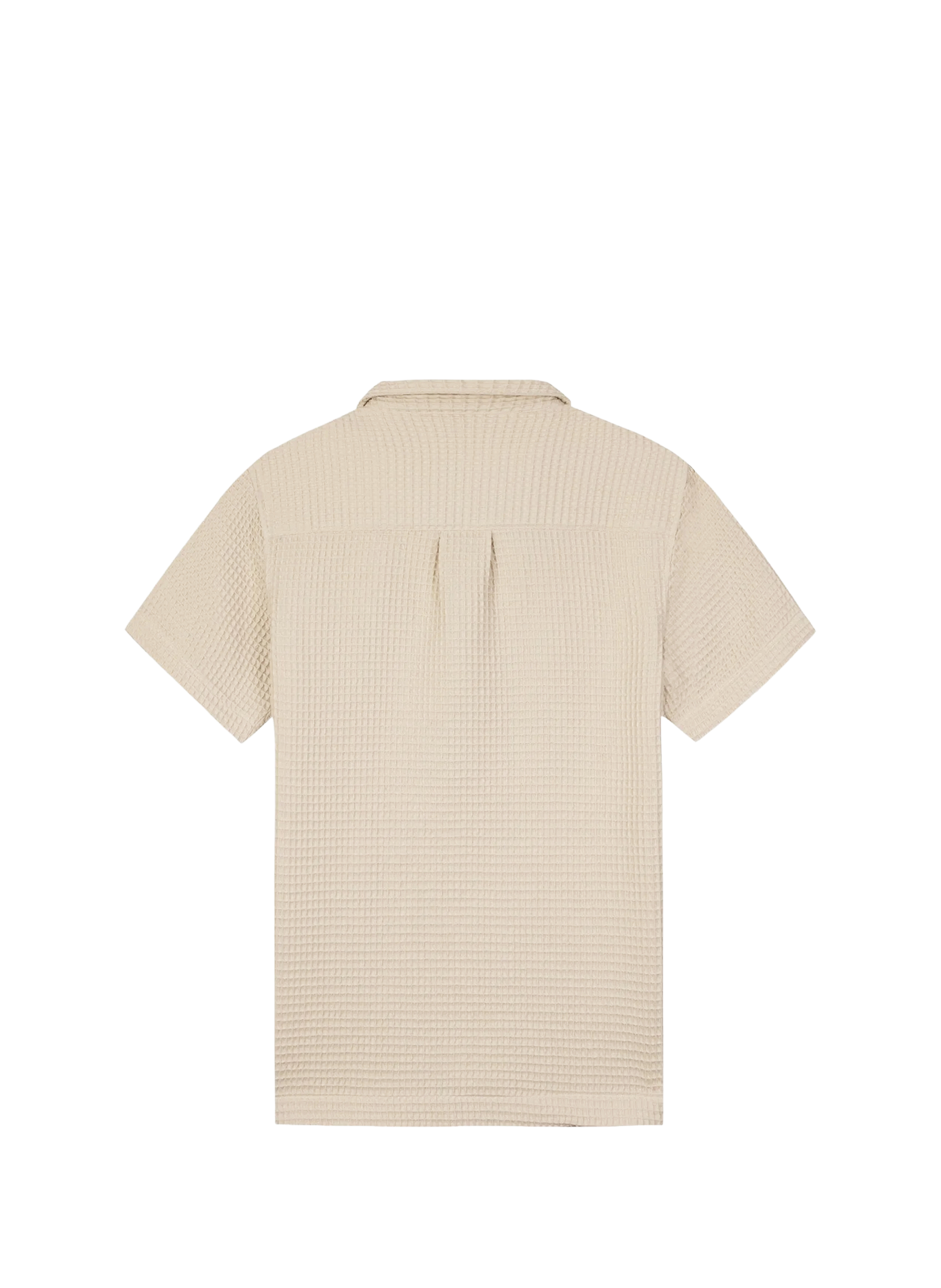 Textured cotton waffle shirt MAISON LABICHE Beige