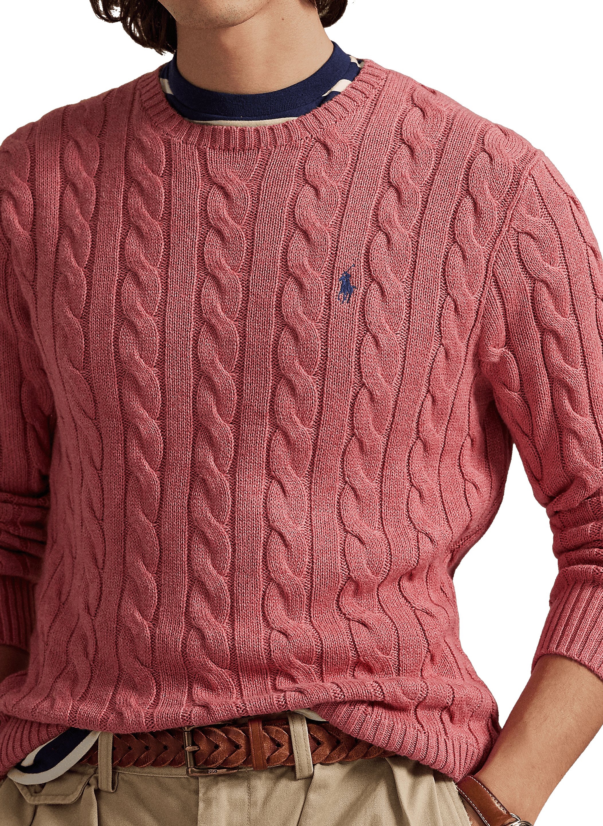Cable knit jumper POLO RALPH LAUREN Red