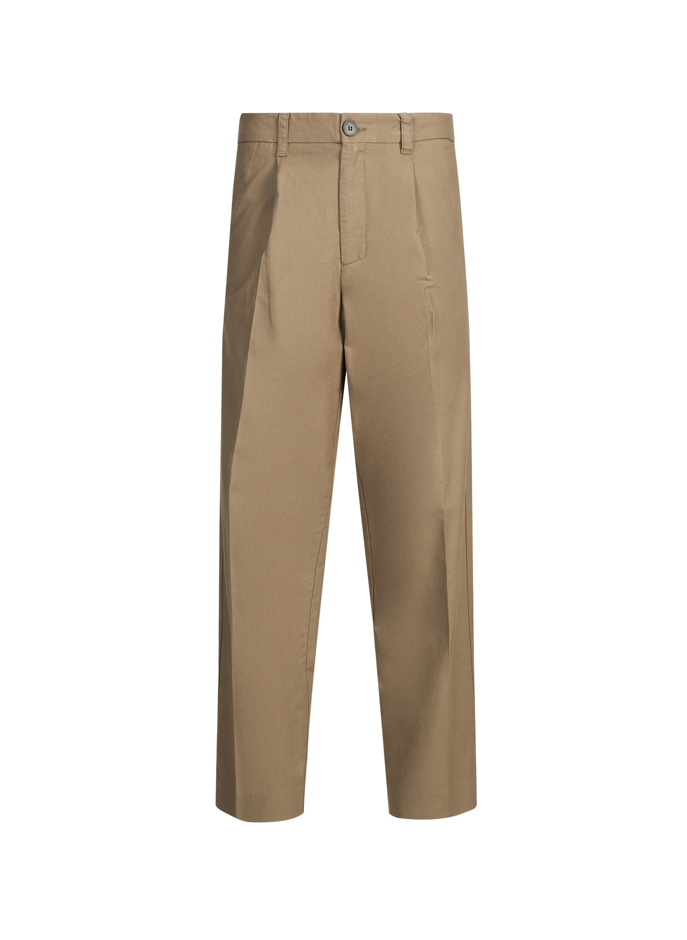 Straight cotton trousers ANNARR Brown