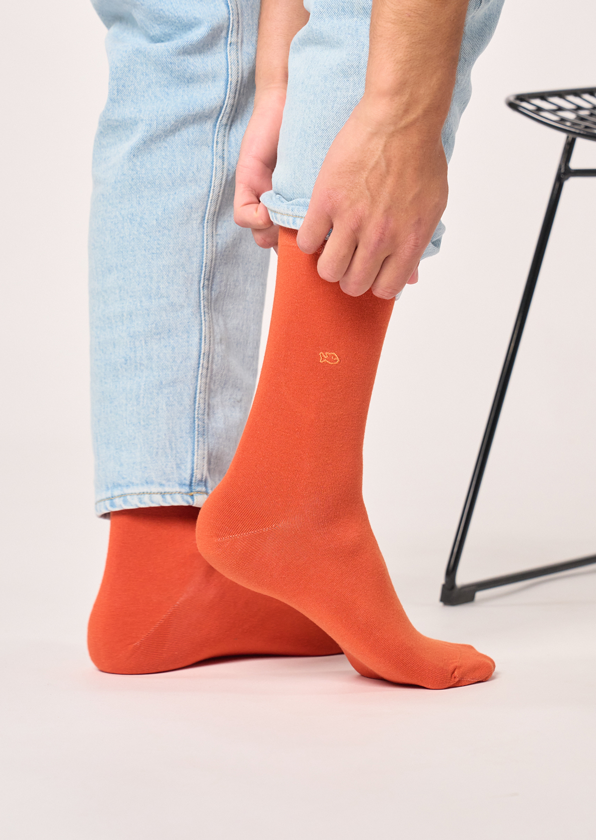 Chaussettes en bambou Orange