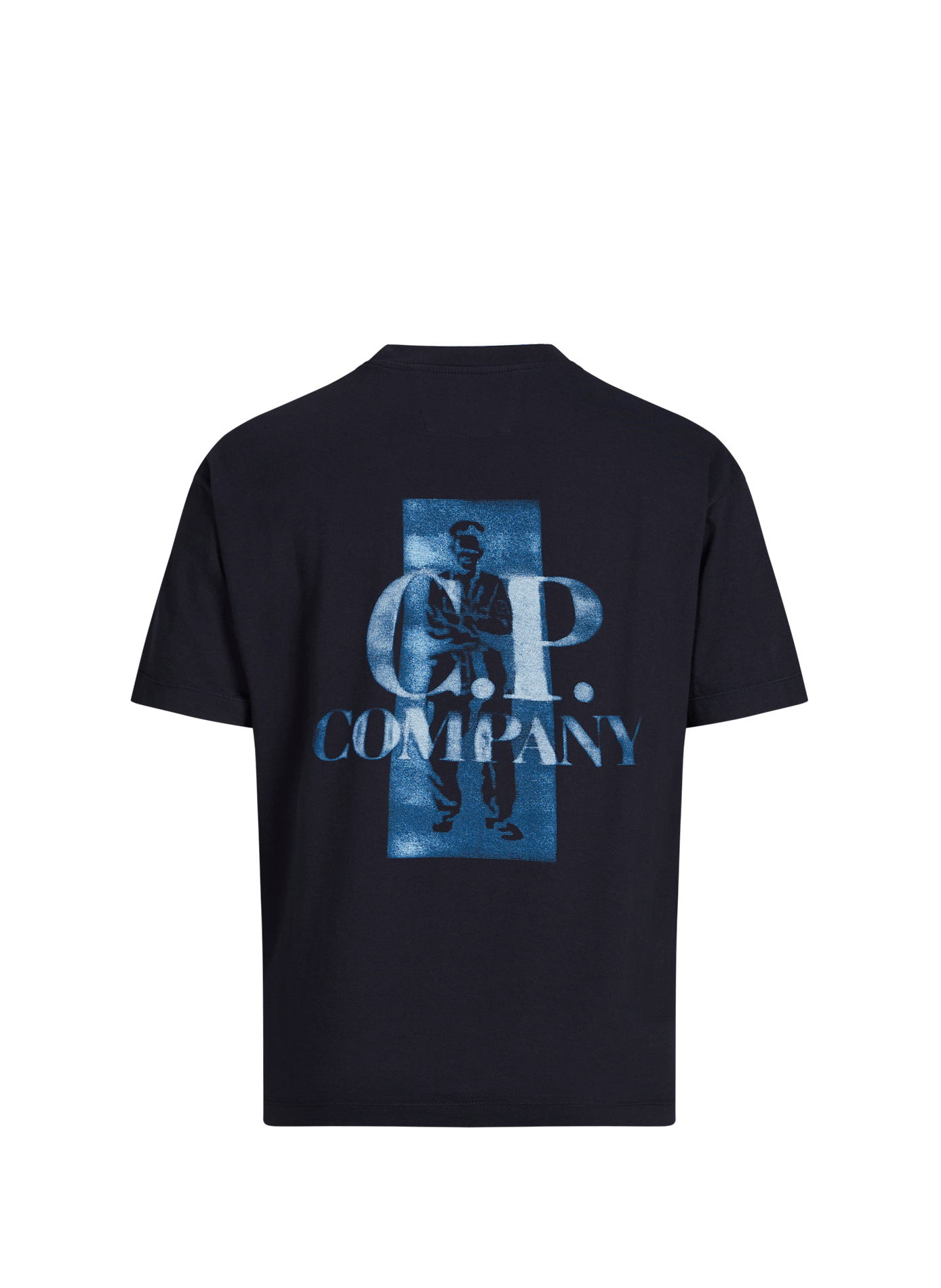 Cotton Logo T-shirt CP COMPANY Blue