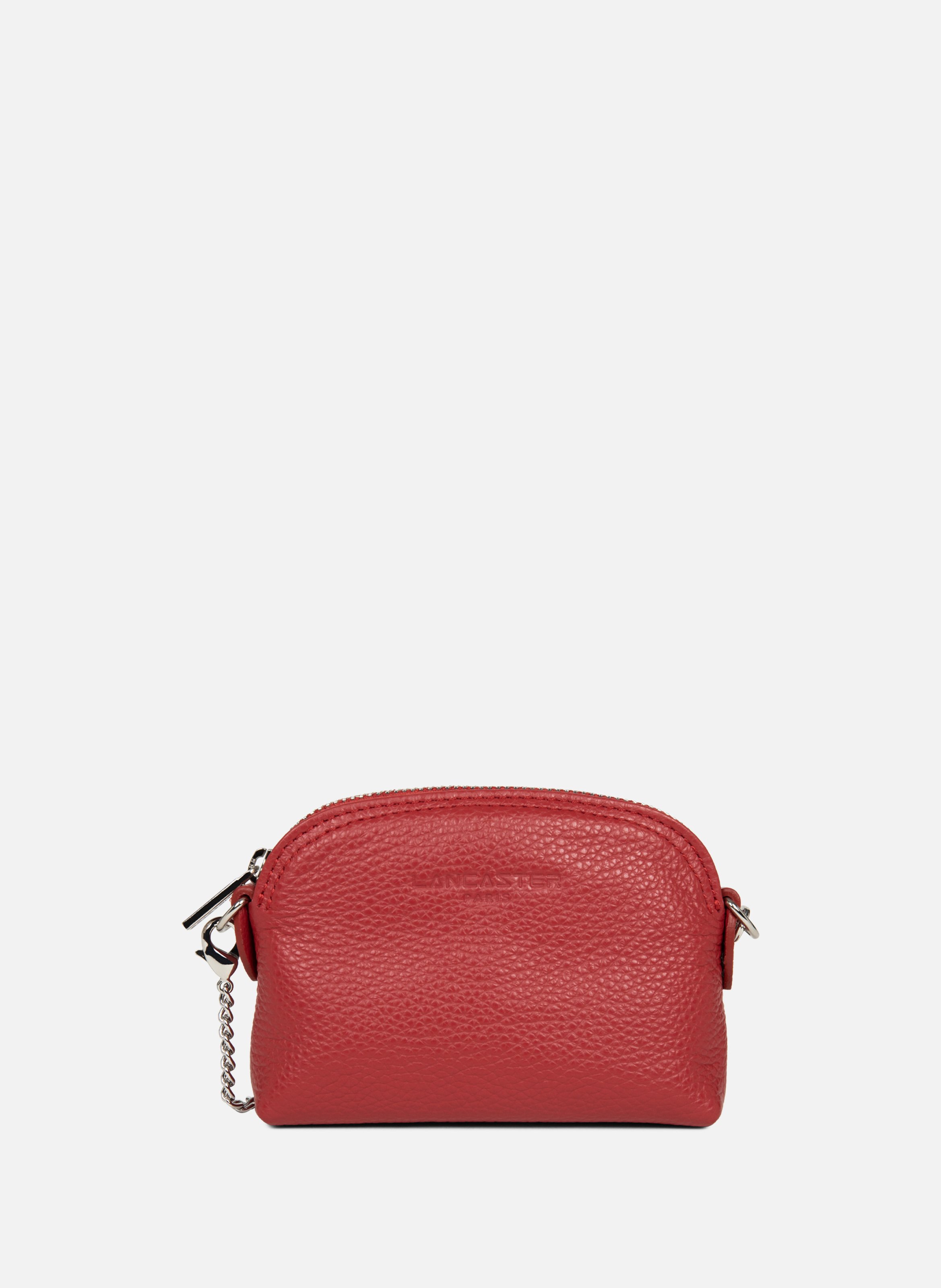 Small coin purse - foulonné pm LANCASTER Red