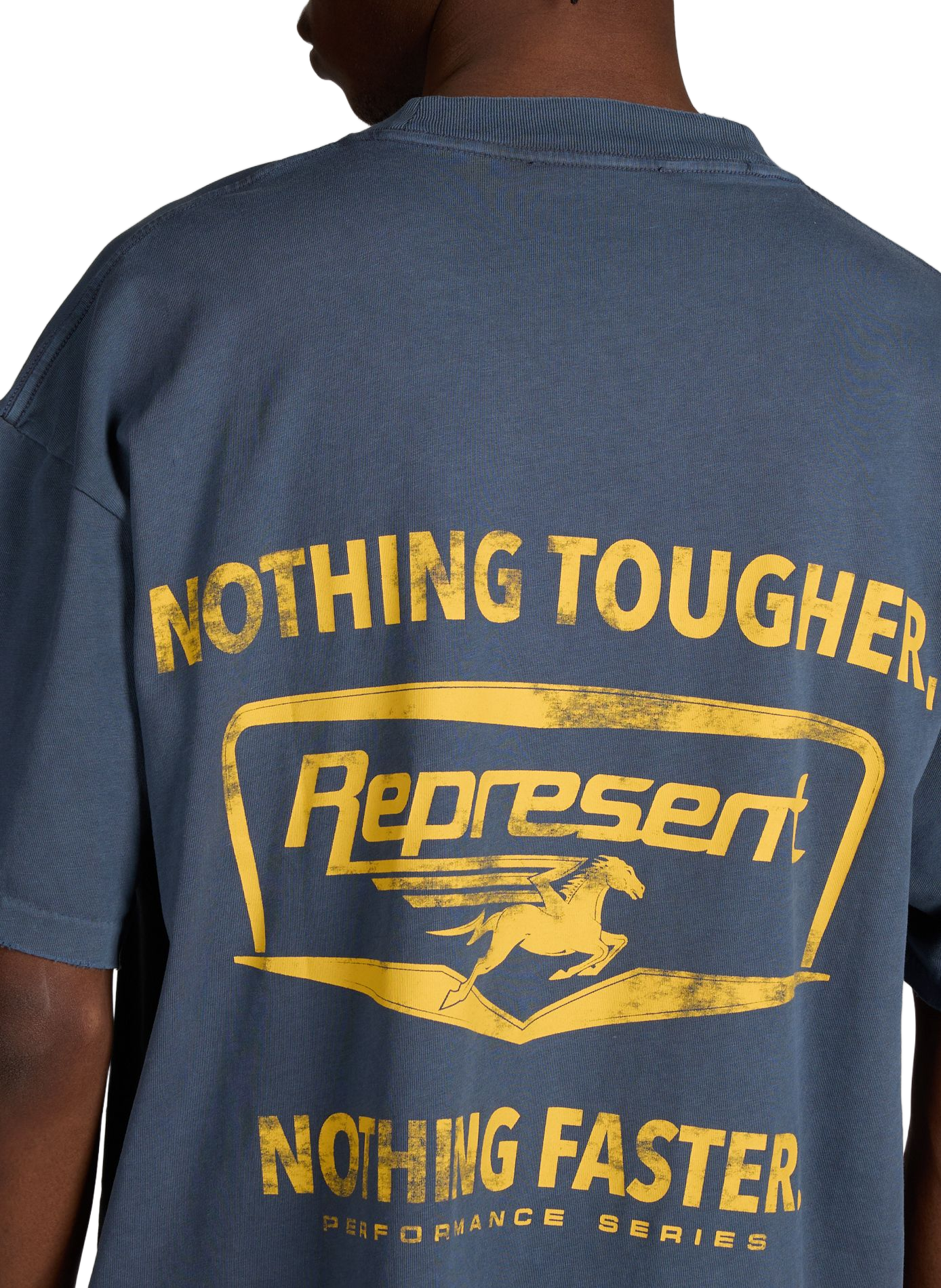 T-shirt imprimé en coton REPRESENT Bleu