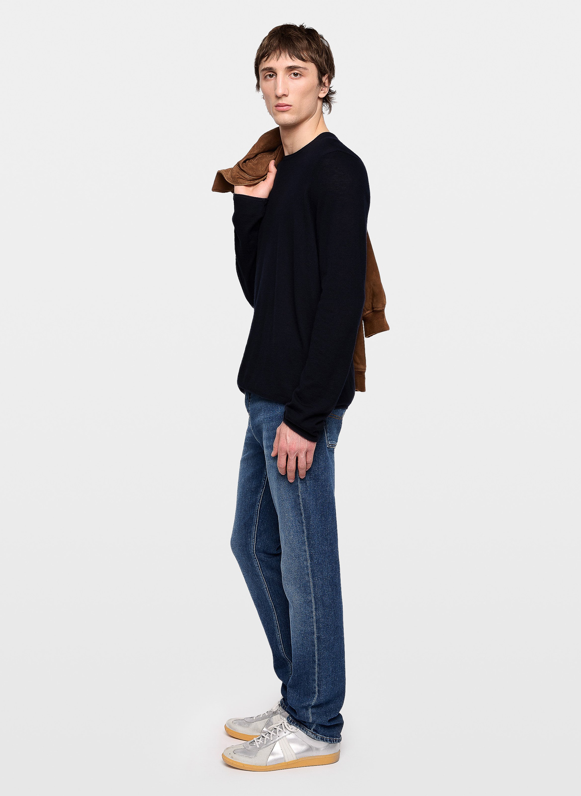 Tee-shirt col rond en cachemire teiss ZADIG&VOLTAIRE Bleu
