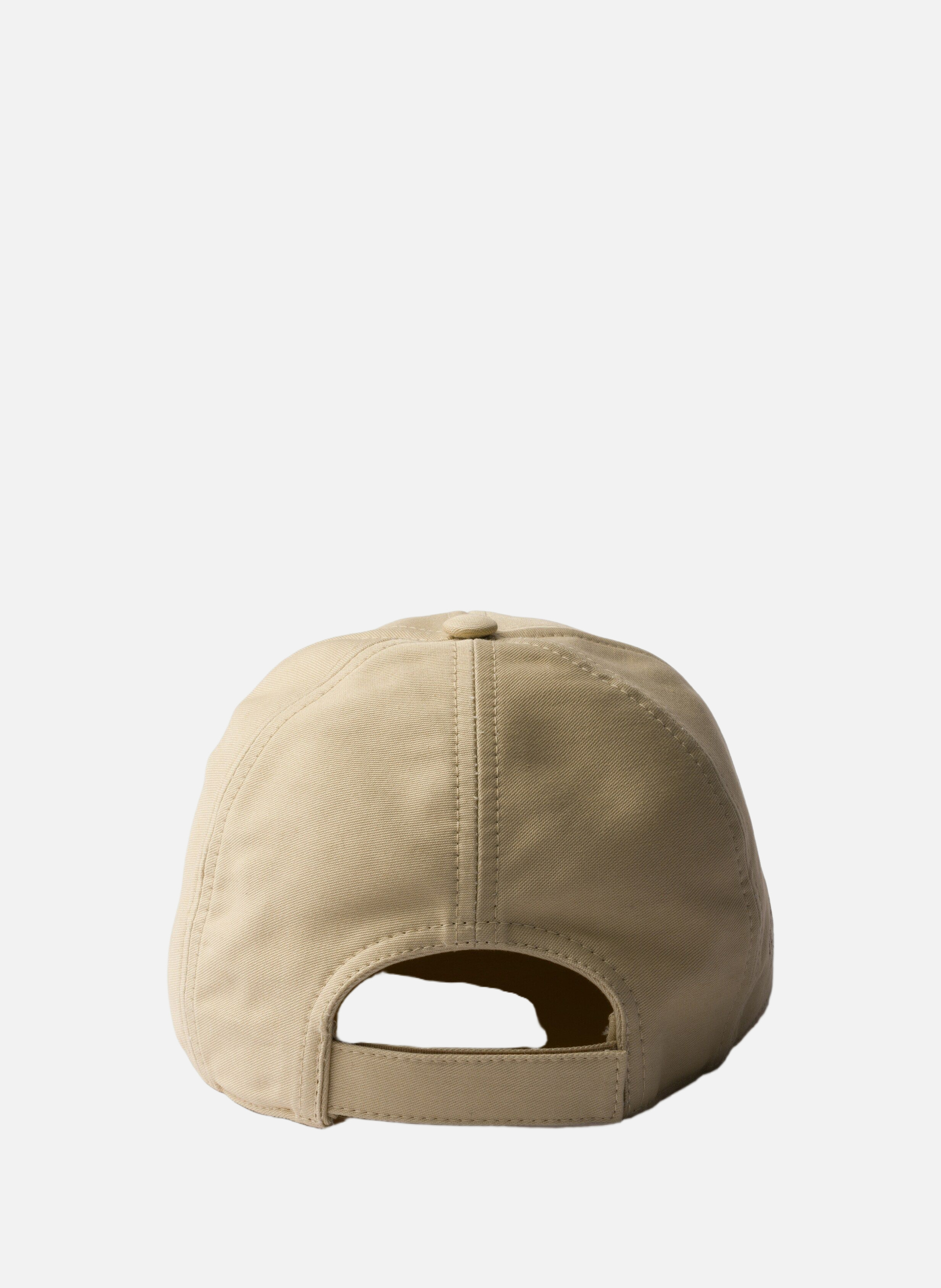 Ancienne casquette de baseball en satin de coton PRADA Beige