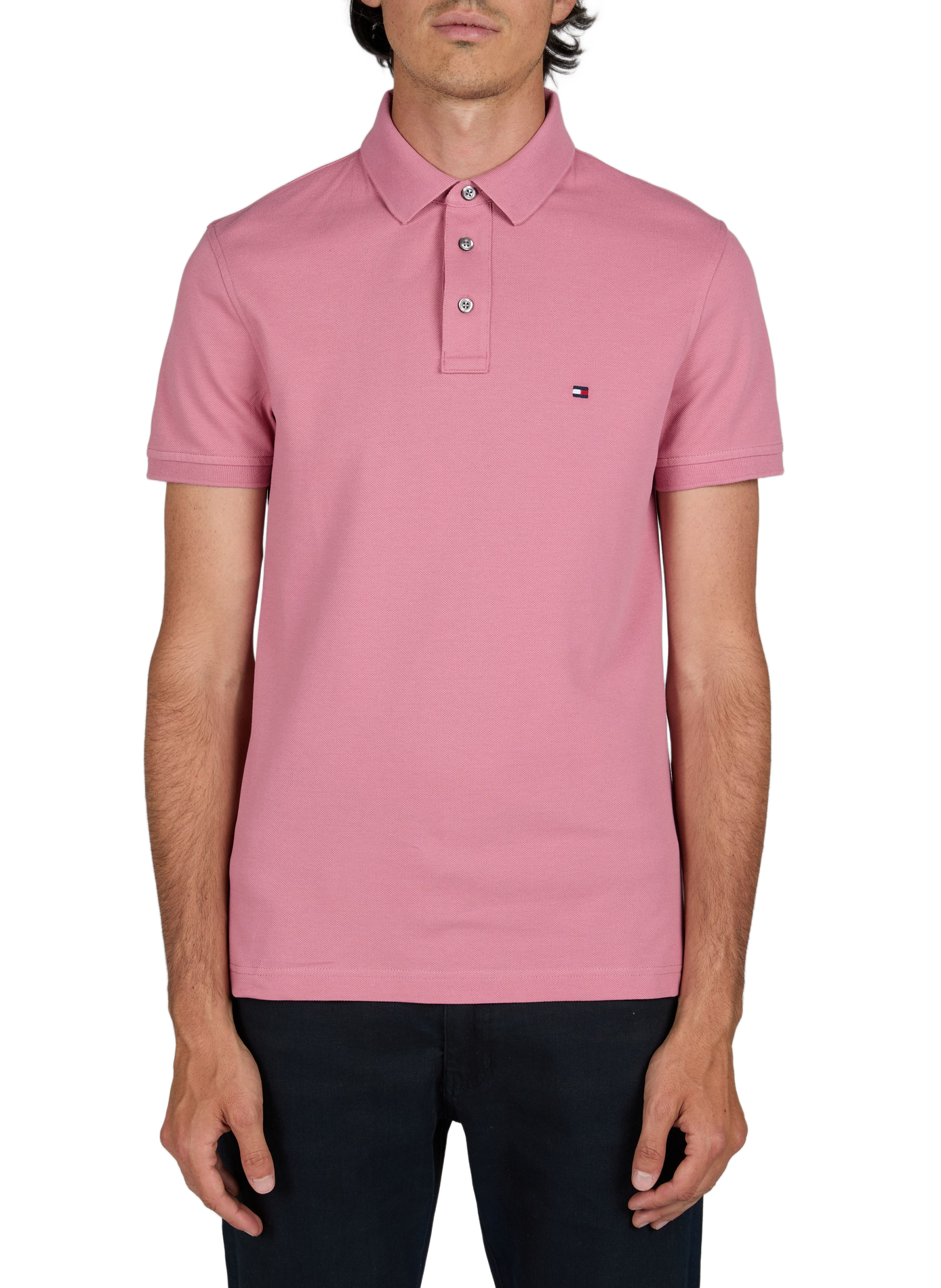 Polo de algodón orgánico TOMMY HILFIGER Rosa