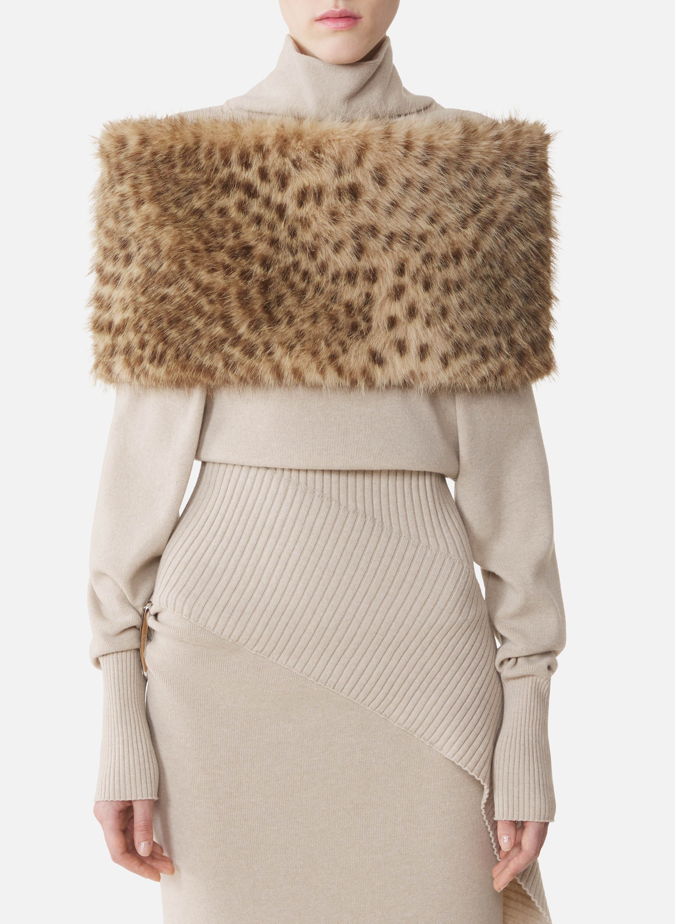 Écharpe en fausse fourrure LANVIN Multicolore