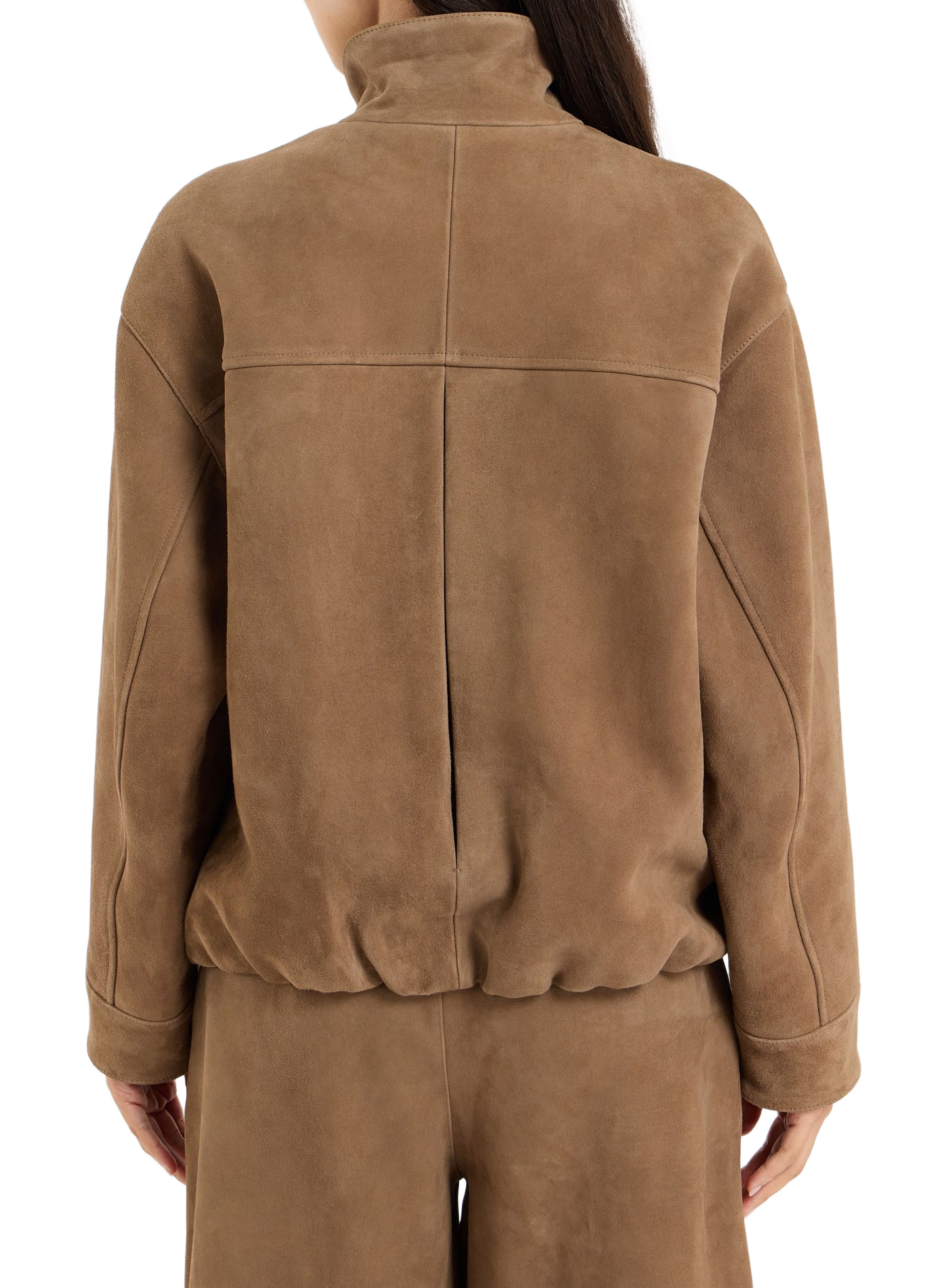 Lederjacke mit Ballonsaum SAISON 1865 Braun