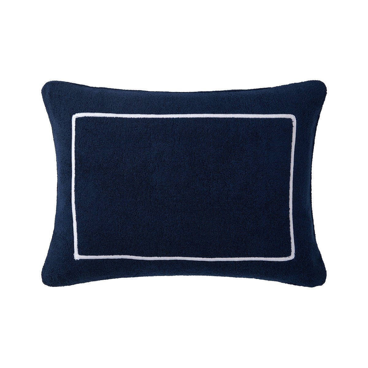 Coussin en coton, croisière YVES DELORME Bleu