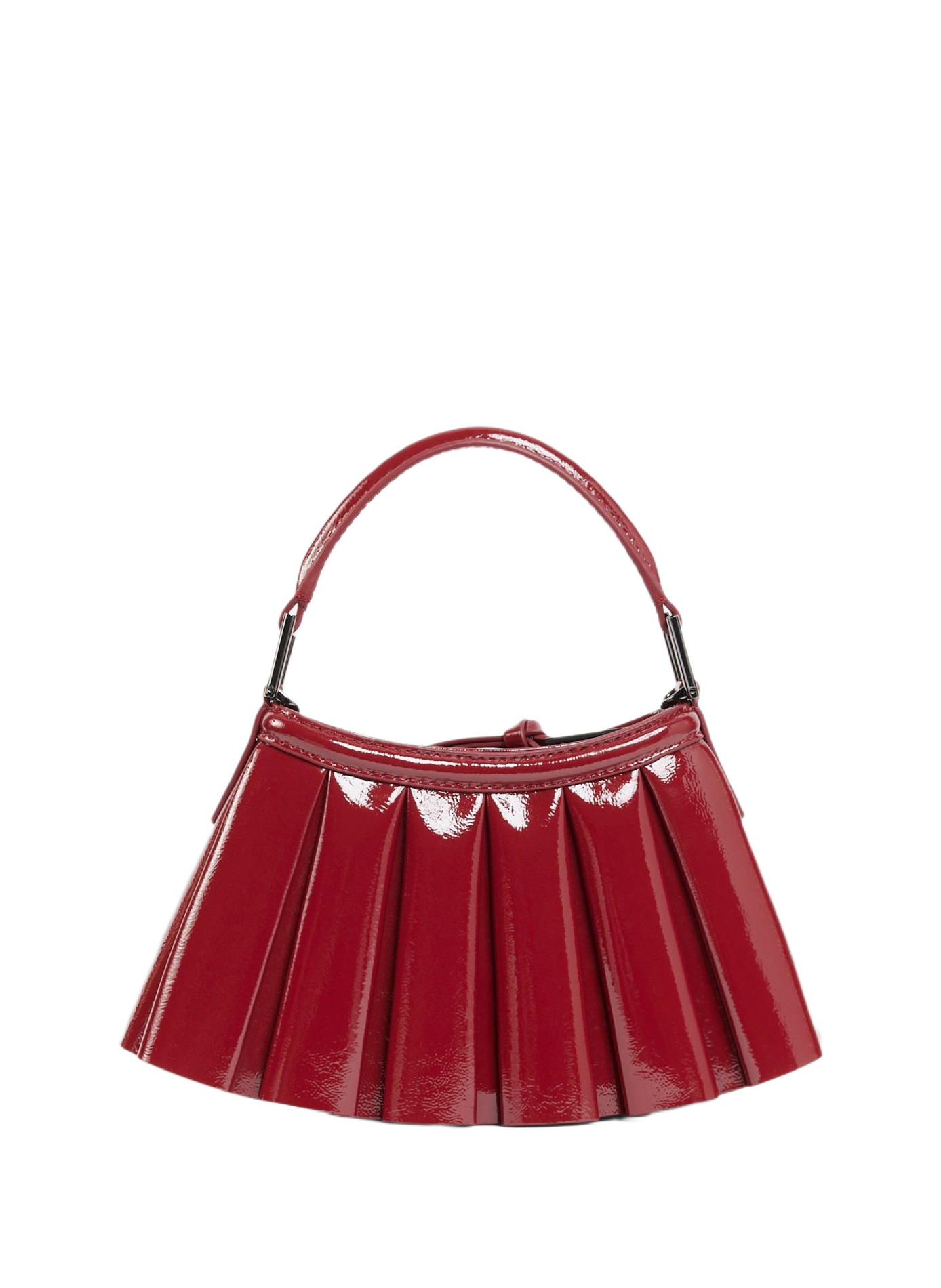 Mini Lenglen patent leather handbag LACOSTE Red
