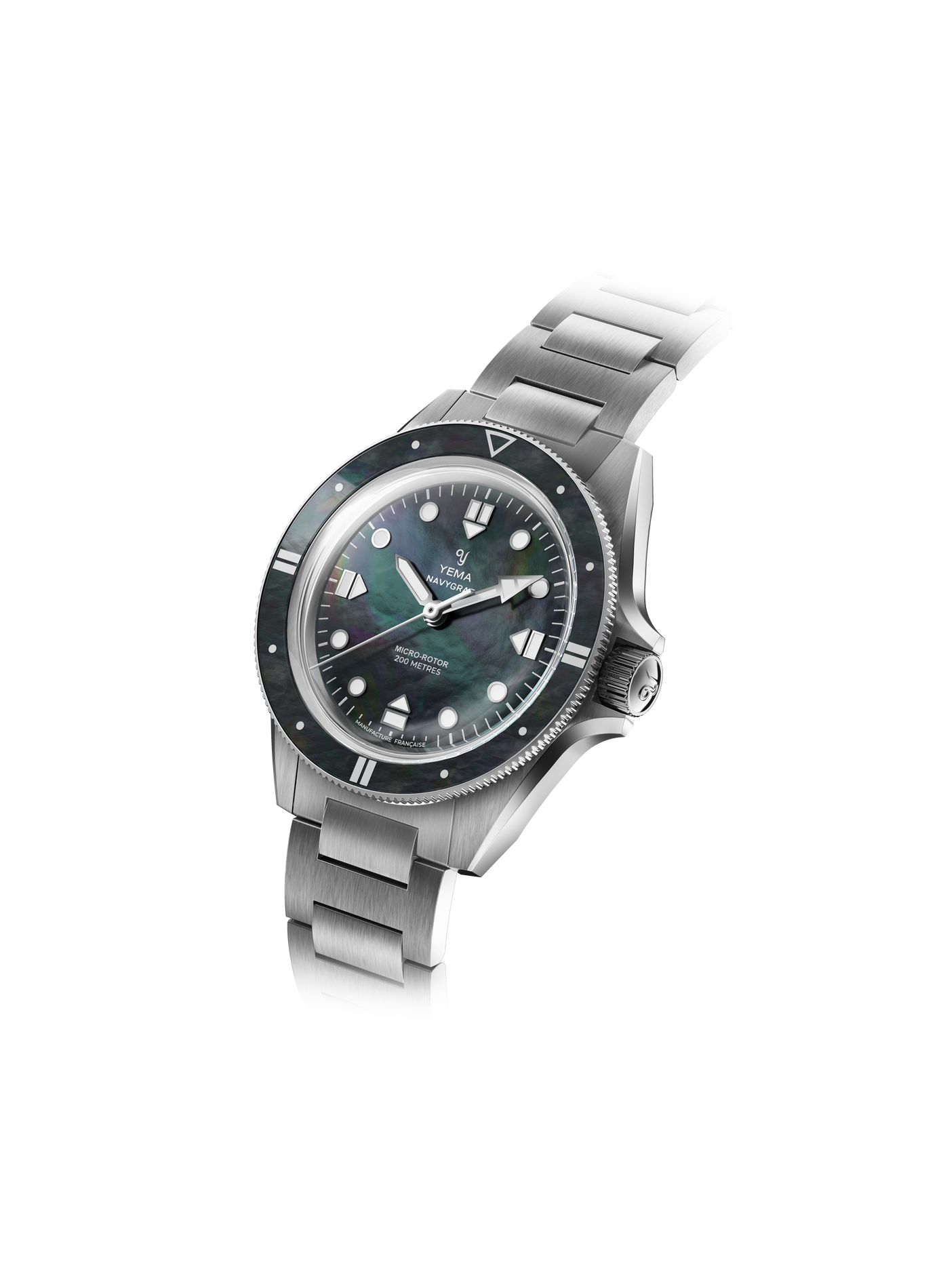 Montre automatique Navygraf Pearl CMM.20 en acier inoxydable YEMA Bleu