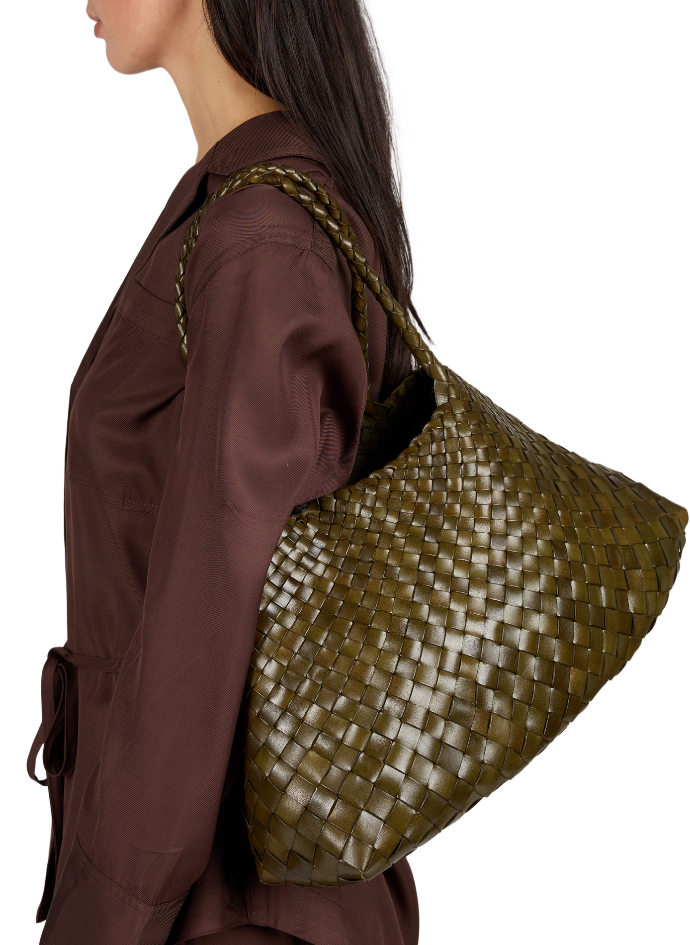 Sac cabas Santa Croce Big DRAGON DIFFUSION Kaki