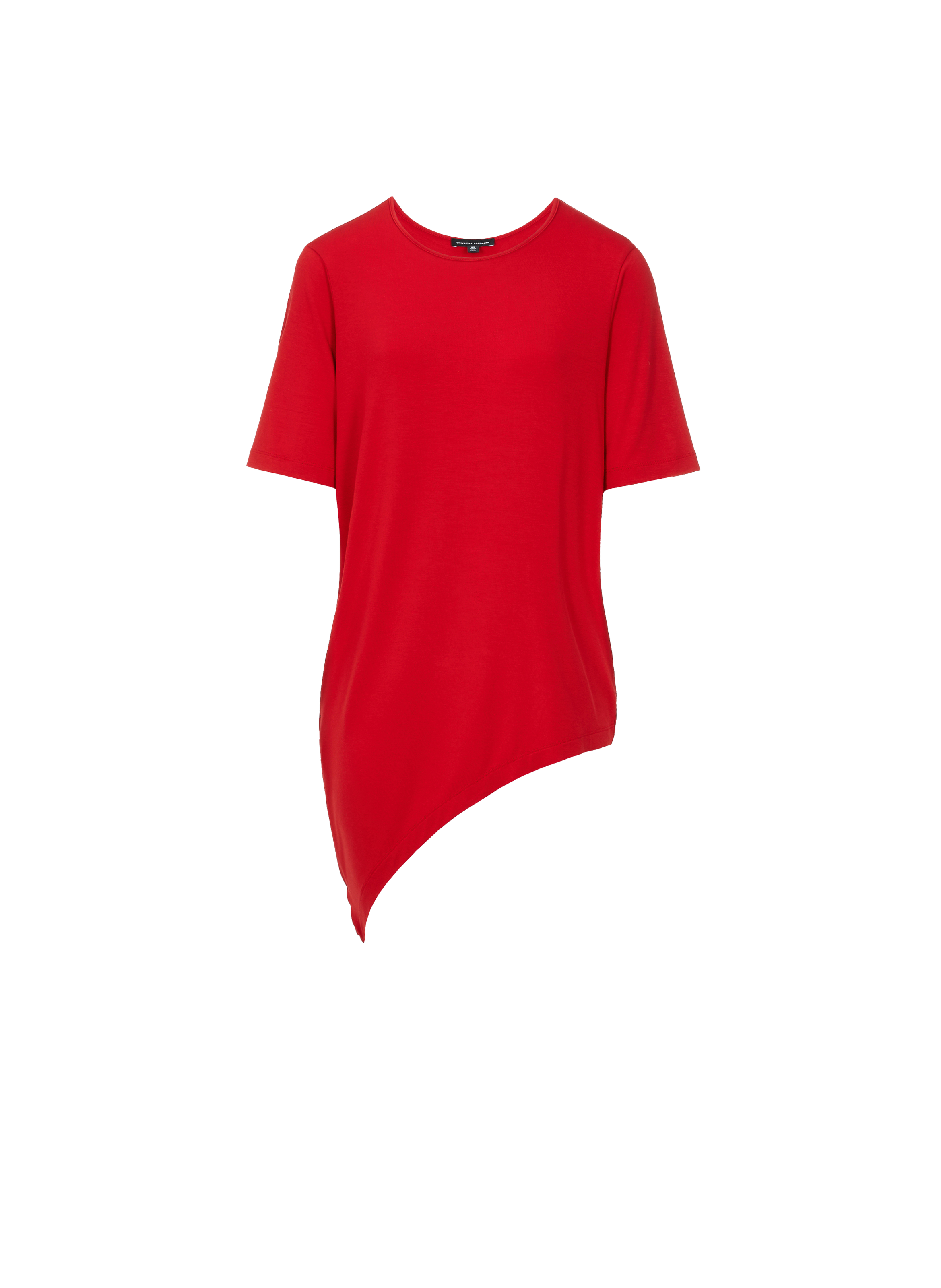 UNIVERSAL STANDARD Asymmetrisches T-Shirt Genevette Rot