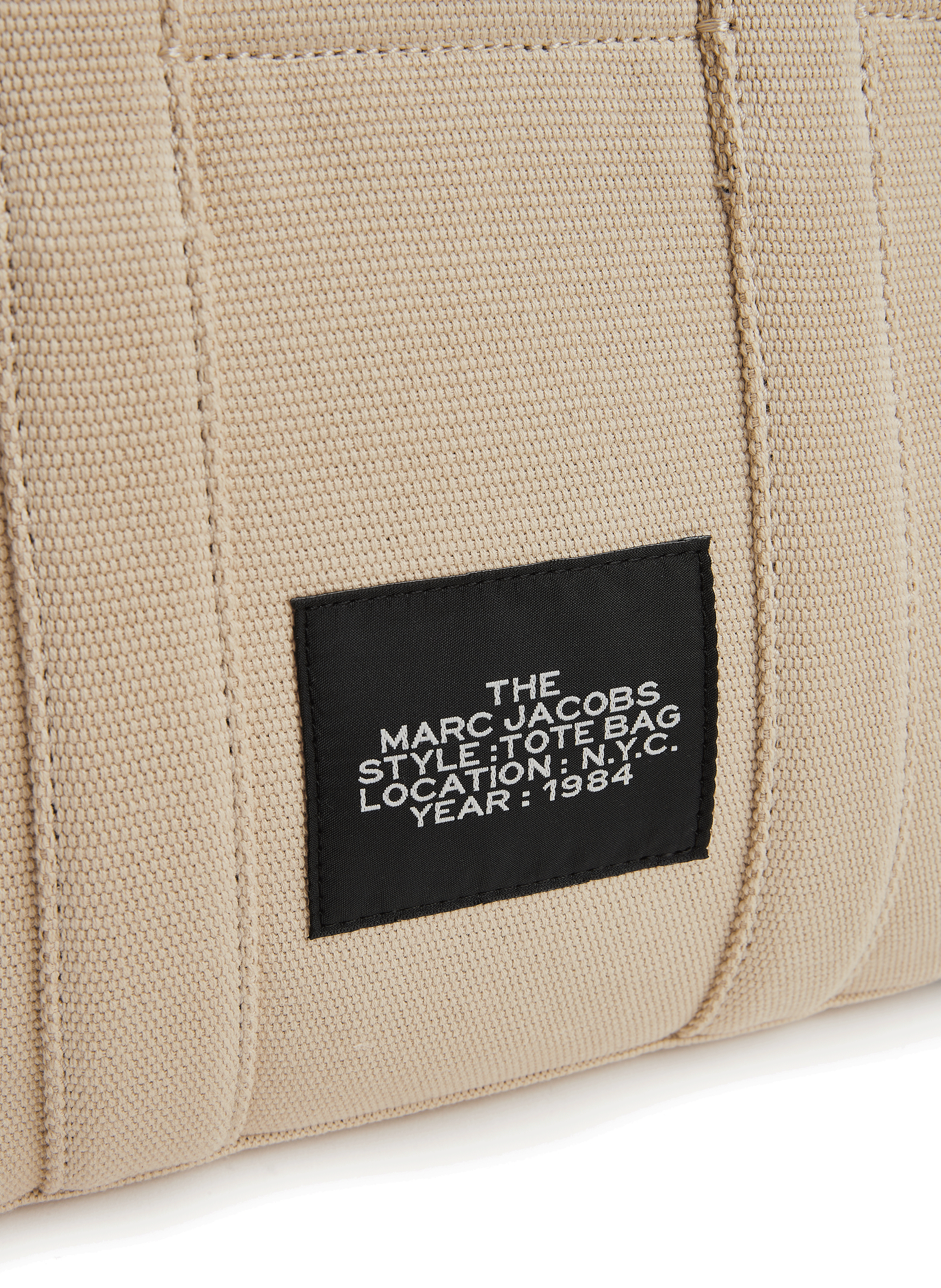 Sac cabas The Jacquard Small Tote Bag MARC JACOBS Beige