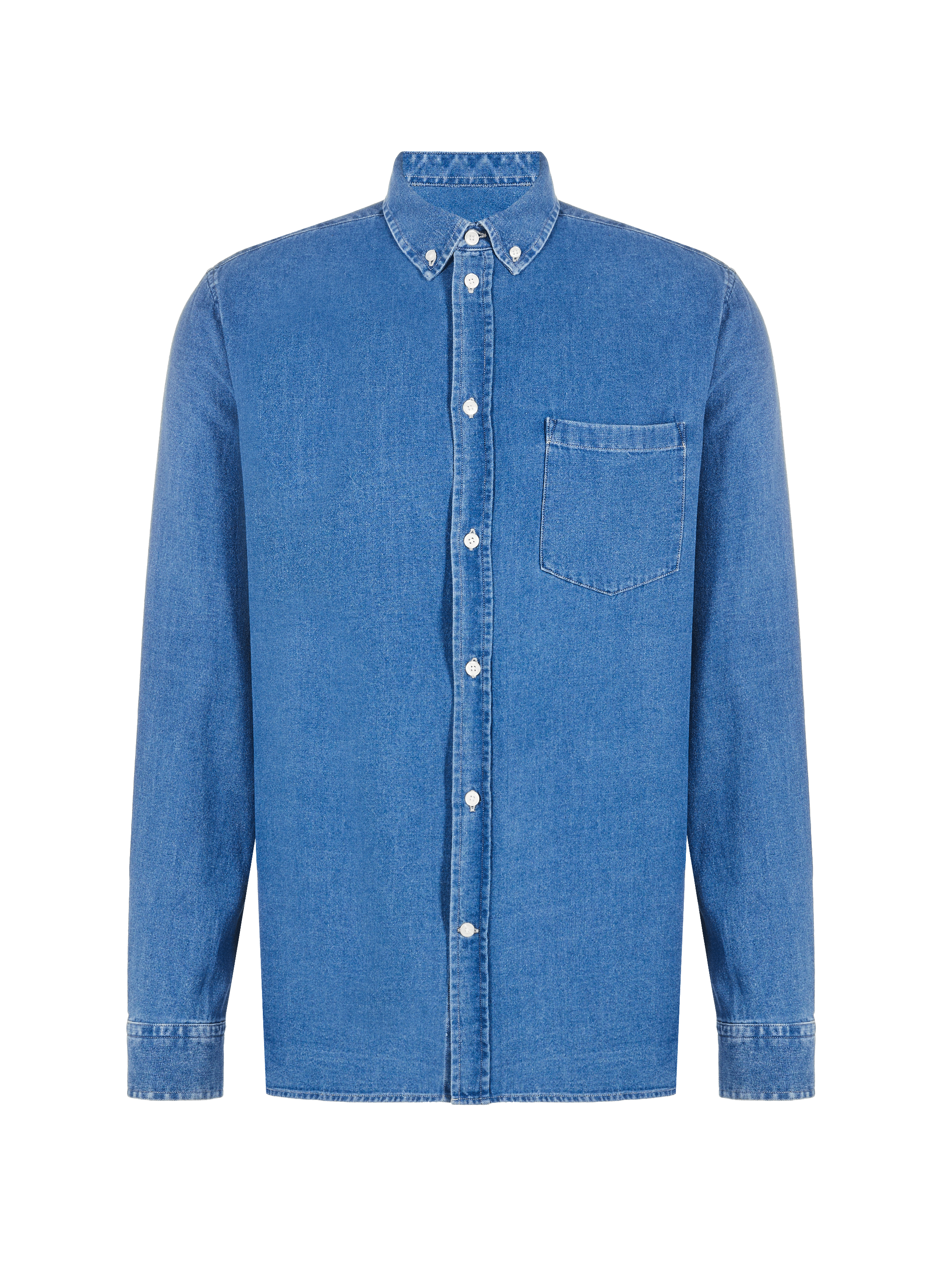 Chemise effet jean en coton