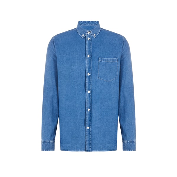 Chemise effet jean en coton