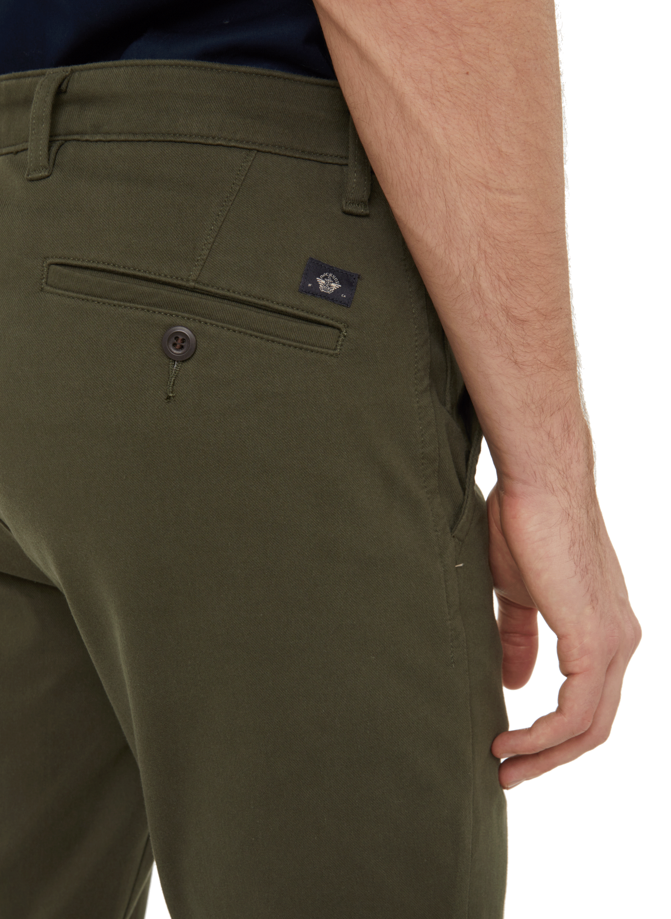 Skinny cotton-blend trousers DOCKERS Green