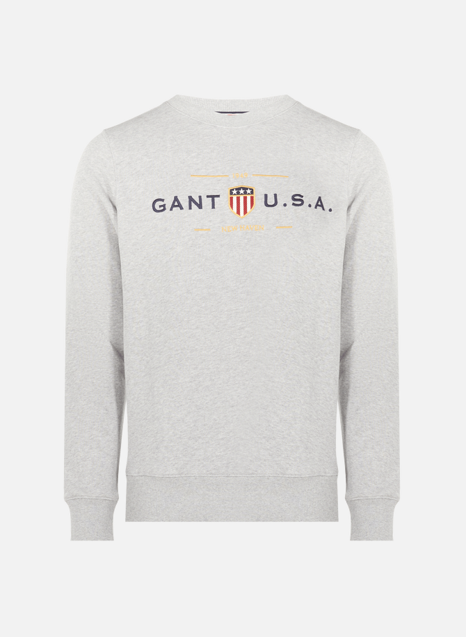 Sweatshirt à logo en coton GANT