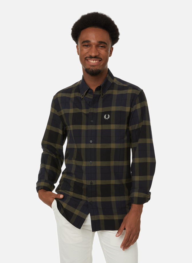 FRED PERRY checked cotton shirt