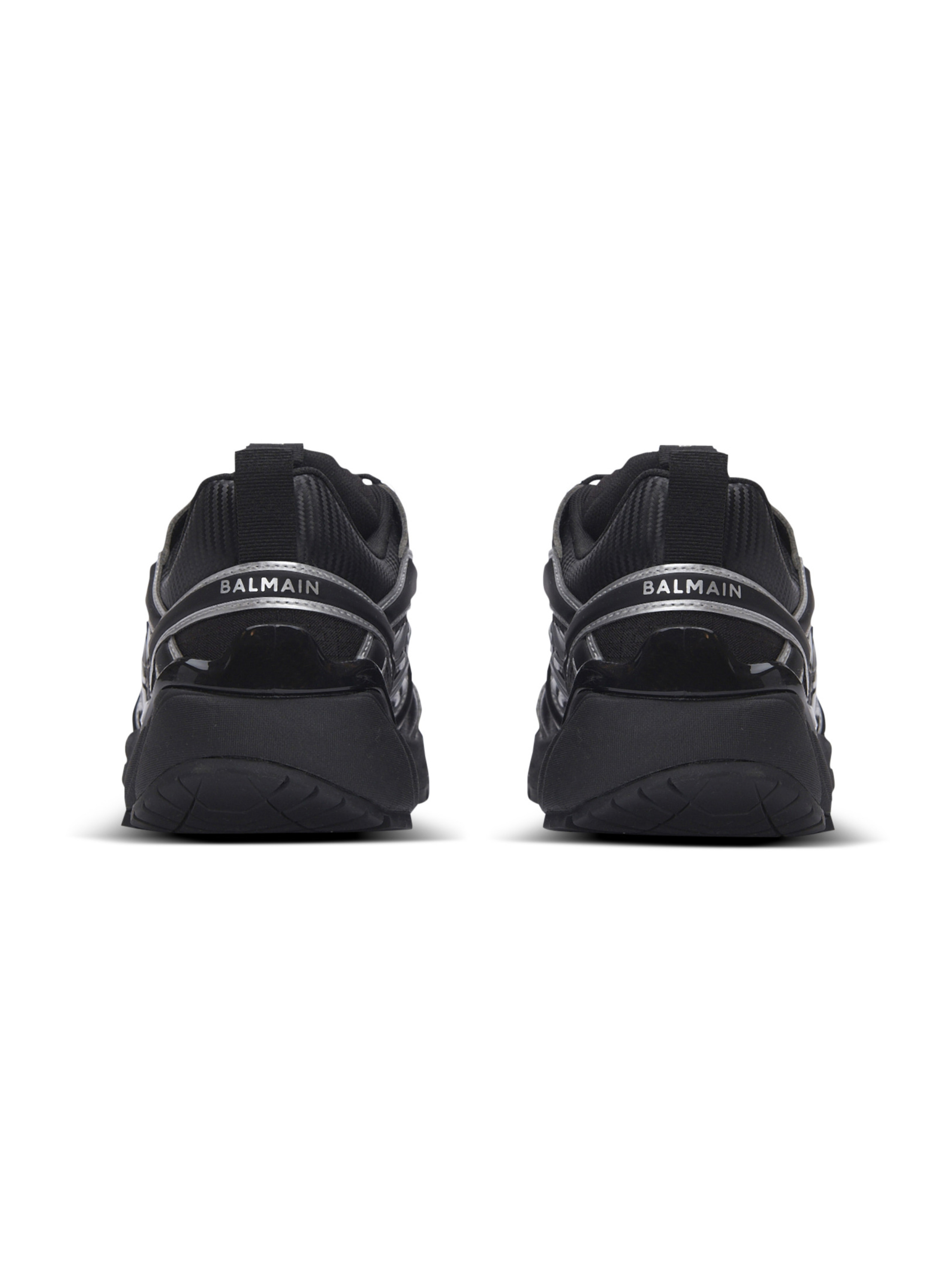 Baskets cosmic dust en matières techniques BALMAIN Noir