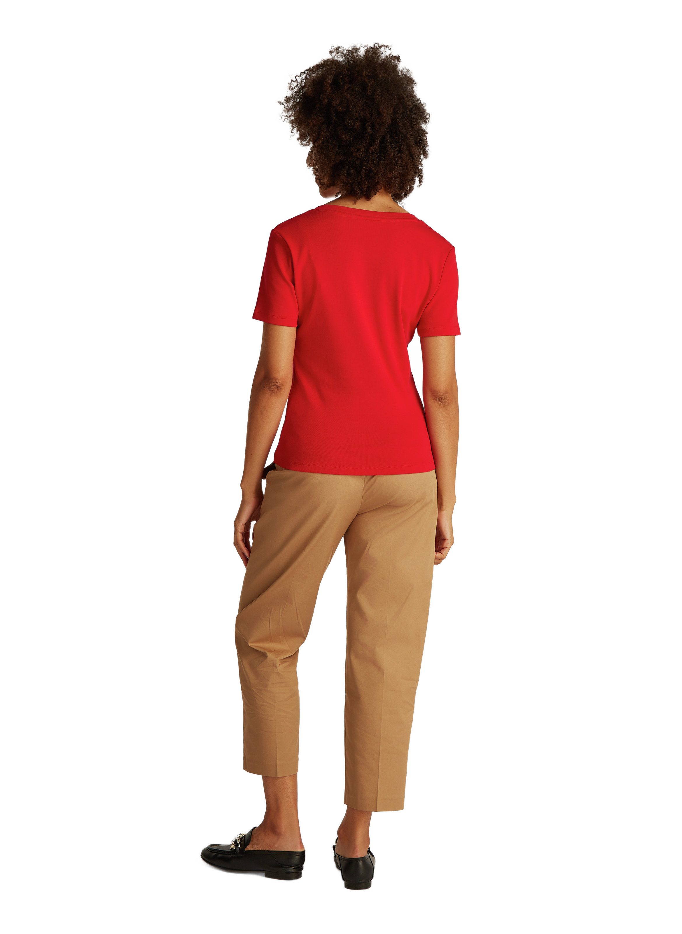 T-shirt en coton | Rouge TOMMY HILFIGER Femme