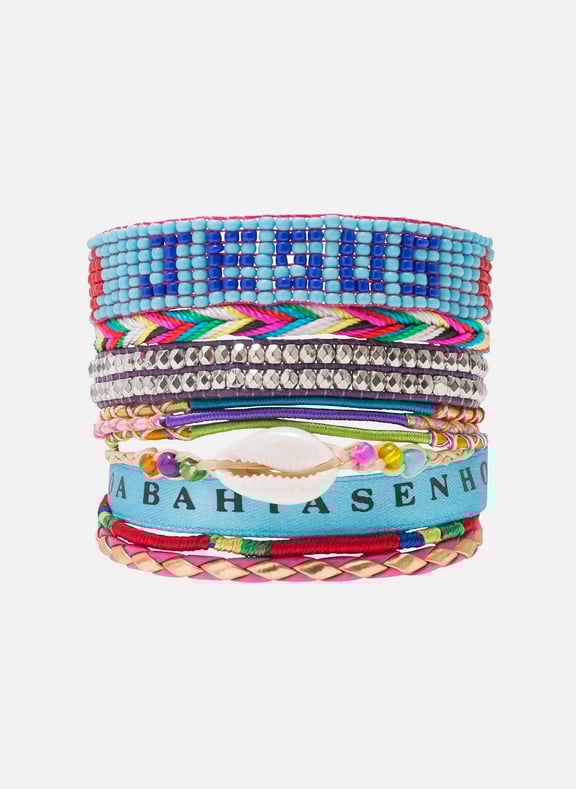 Manchette bracelet multiliens brésiliens version 04 Doré by HIPANEMA HIPANEMA Manchette bracelet multiliens brésiliens version 04 Doré