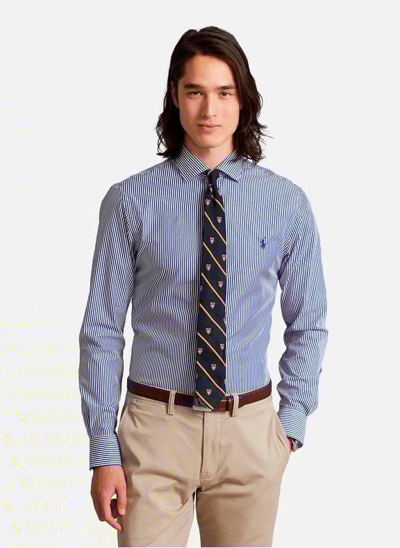 Chemise Slim fit en coton Bleu by POLO RALPH LAUREN POLO RALPH LAUREN Chemise Slim fit en coton Bleu