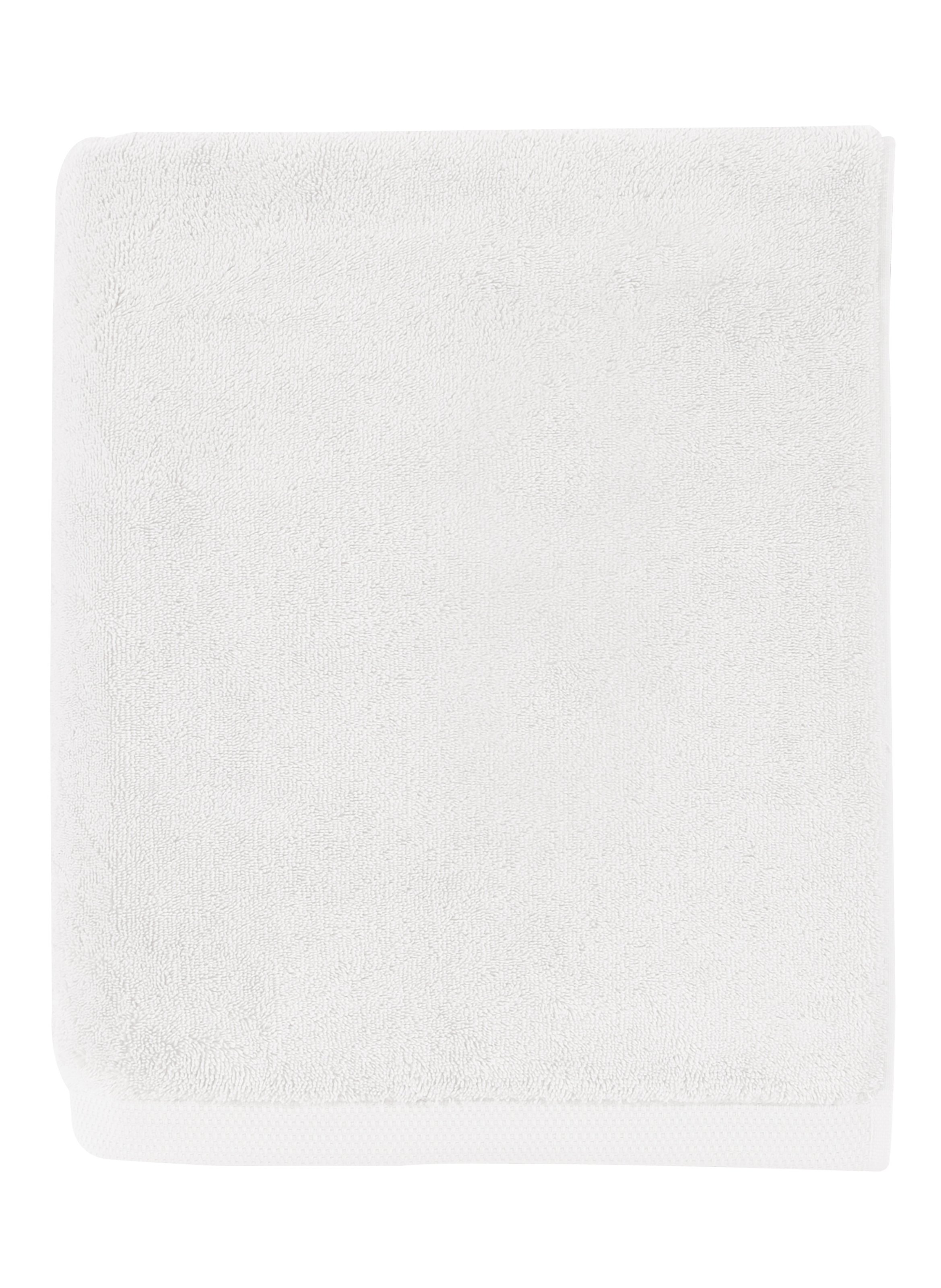 Drap de bain uni en coton peigné biologique, essentiel ALEXANDRE TURPAULT Blanc