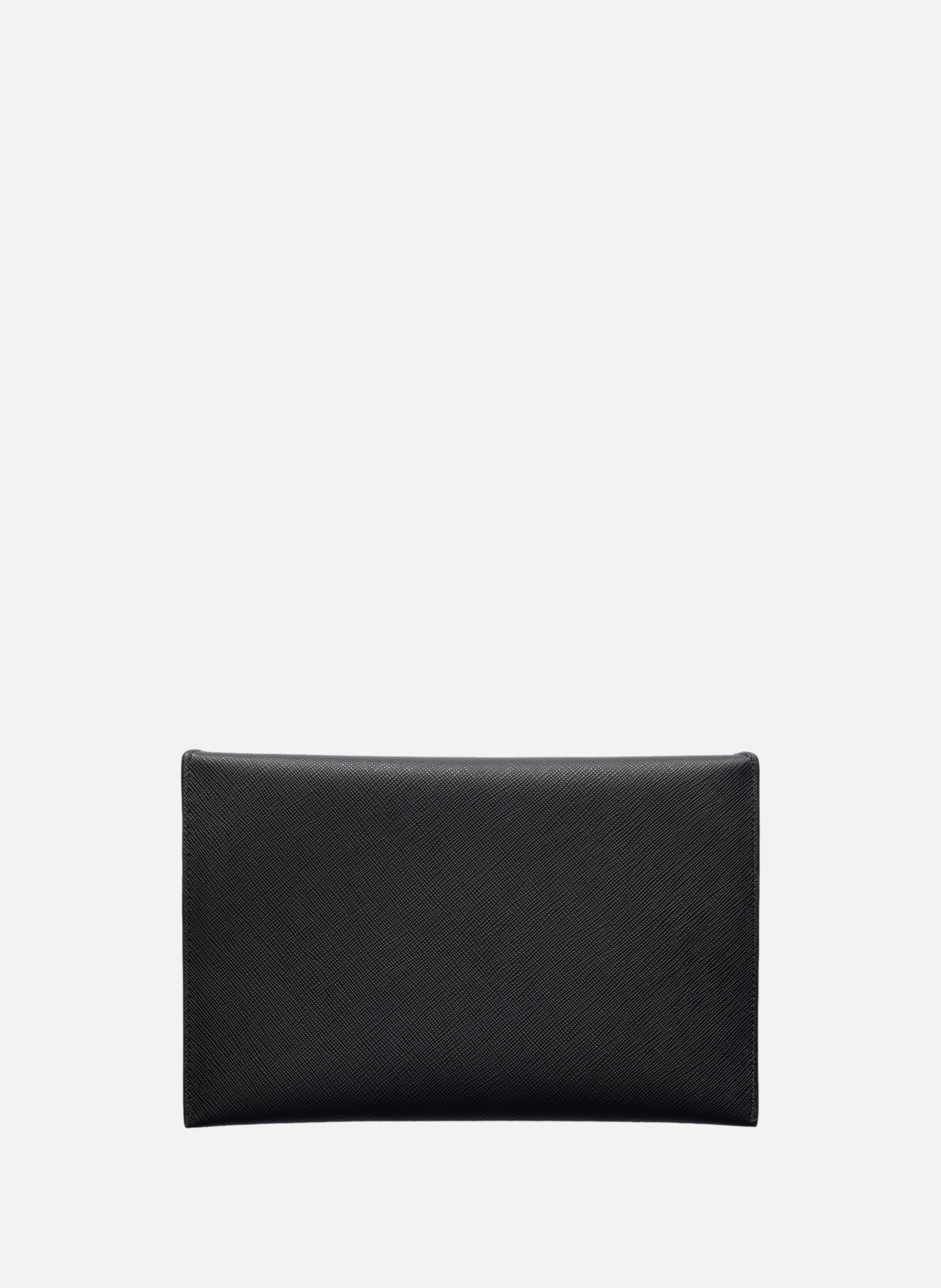 Pochette enveloppe en cuir saffiano PRADA Noir