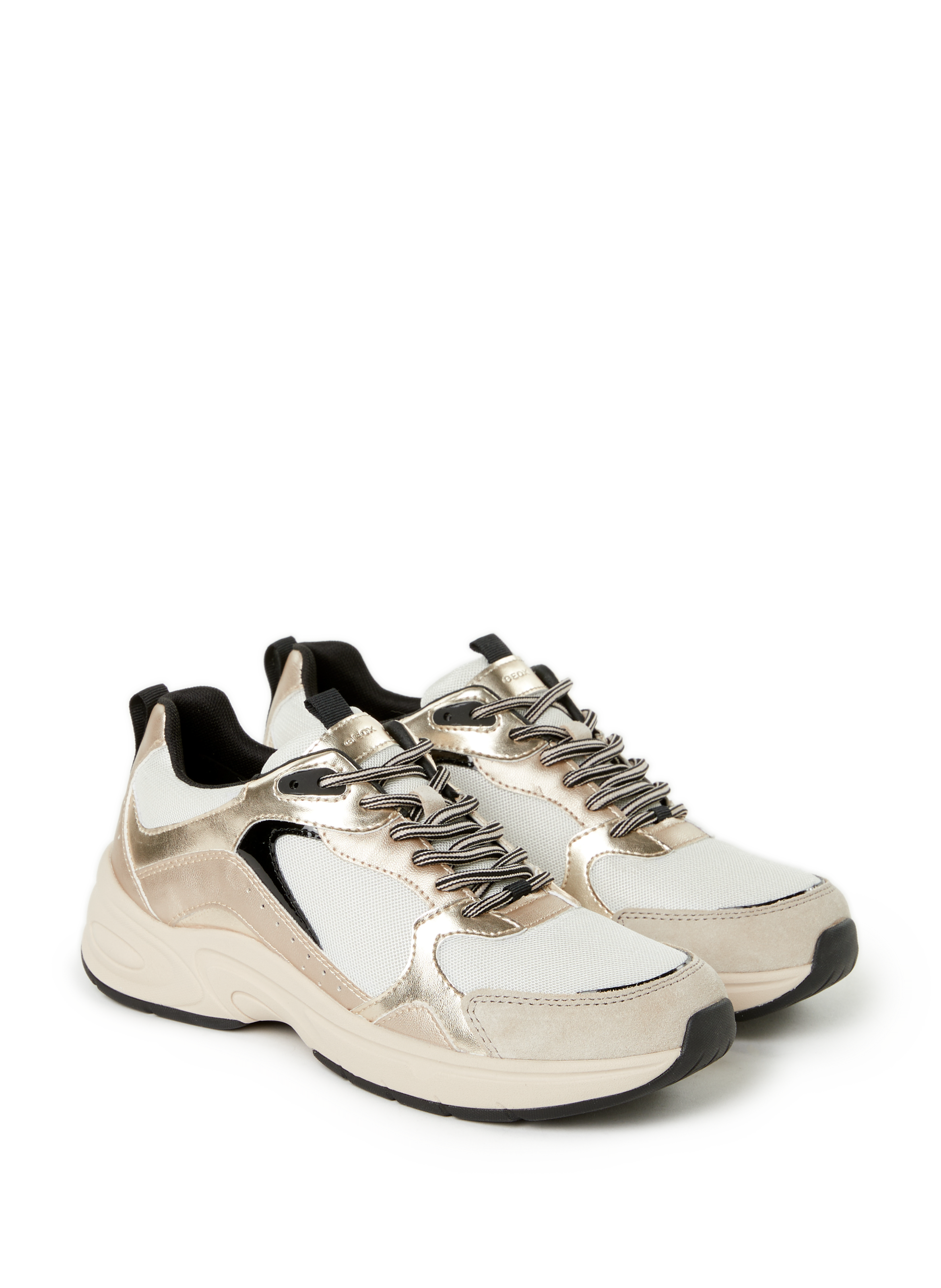 Baskets Zarvia e cuir mélangé GEOX Multicolore