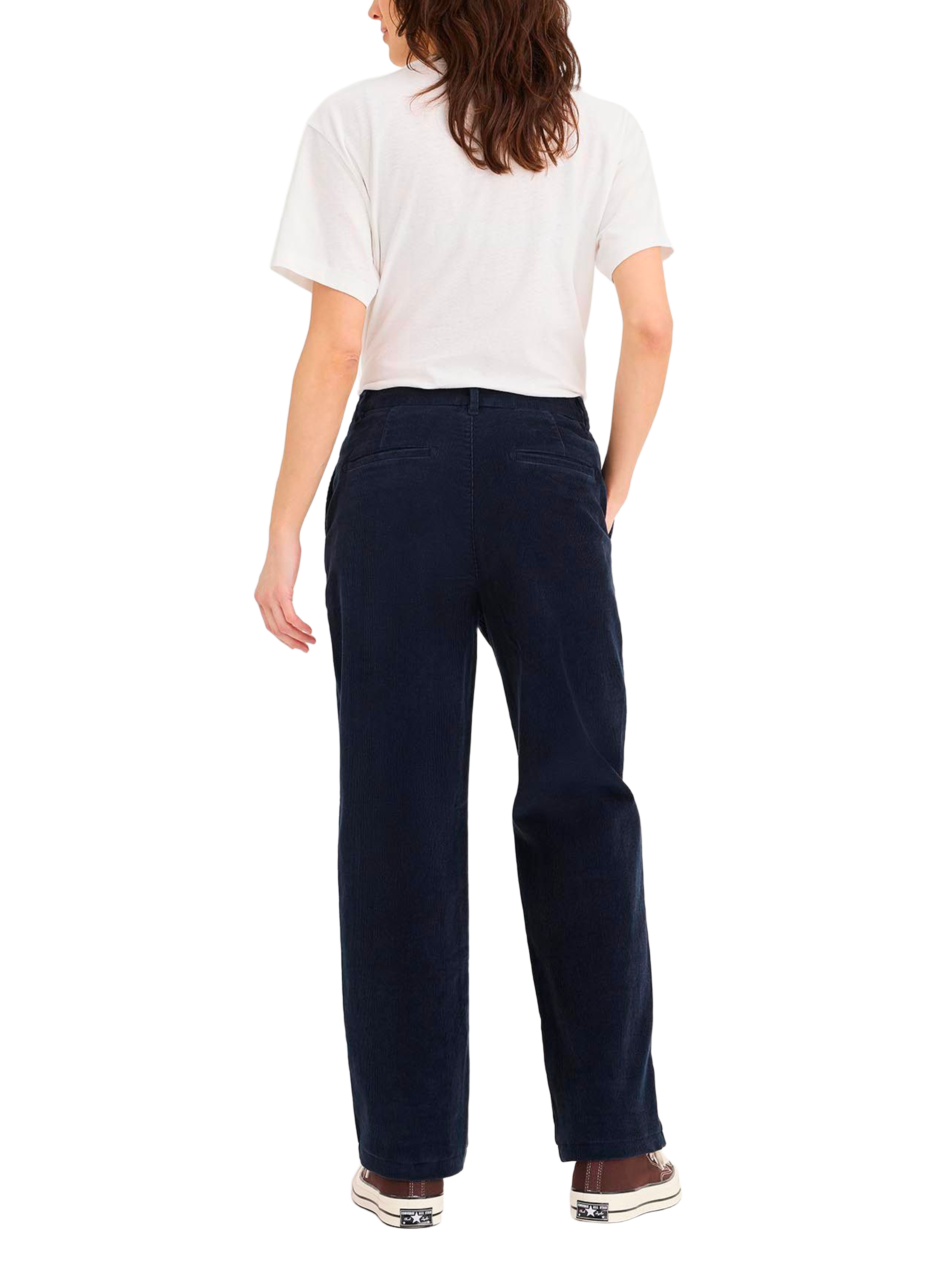 Pantalon droit en coton DOCKERS Bleu