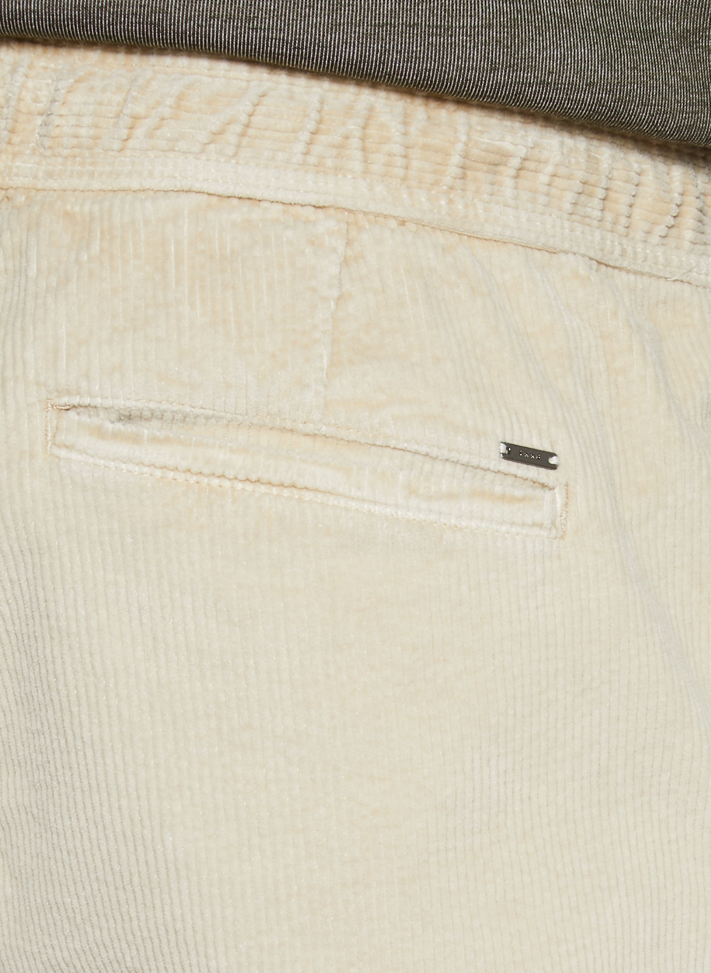 Pantalon droit en coton mélangé IKKS Beige