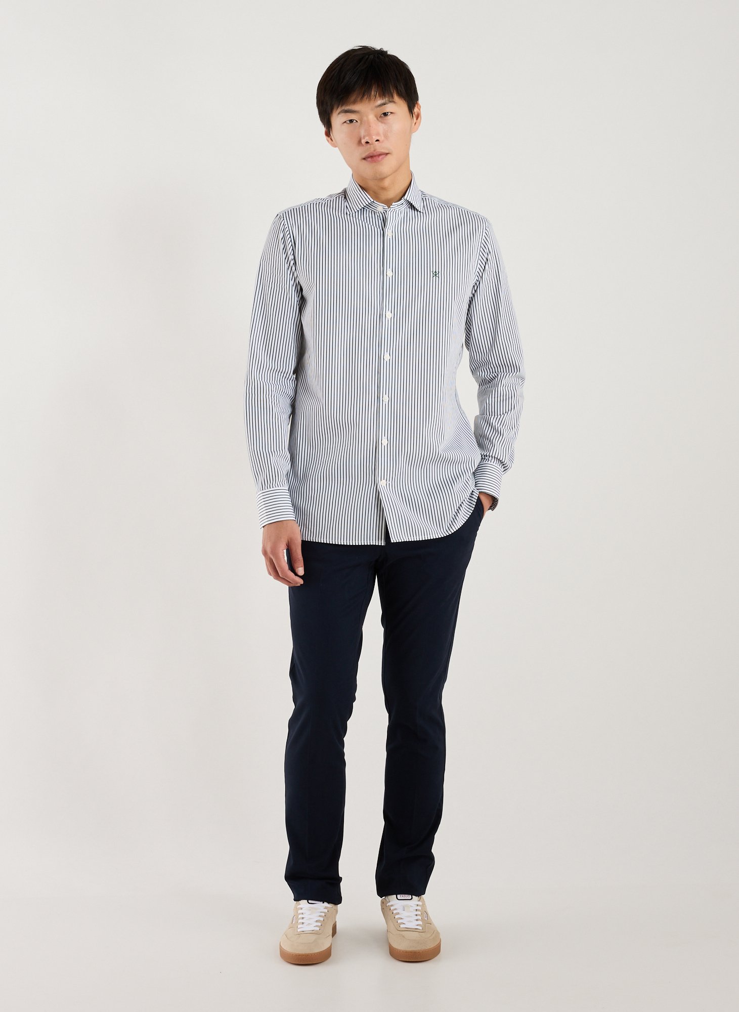 Linen shirt HACKETT Green