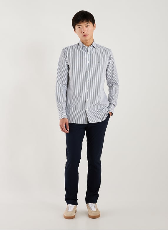 Pantalon slim en coton mélangé | Bleu by HACKETT Pantalon slim en coton mélangé Bleu