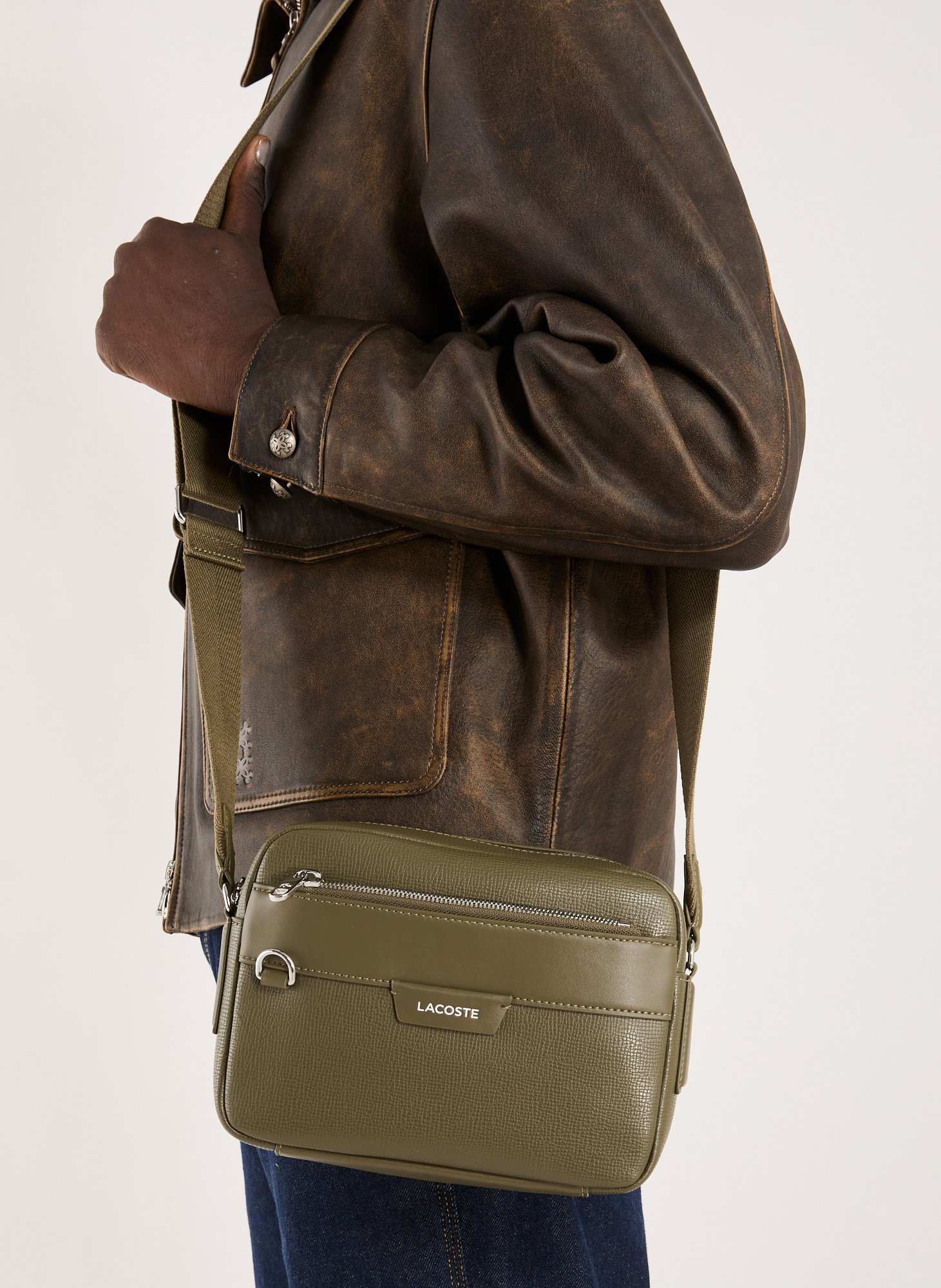 LACOSTE Crossbody bag Ossian Khaki