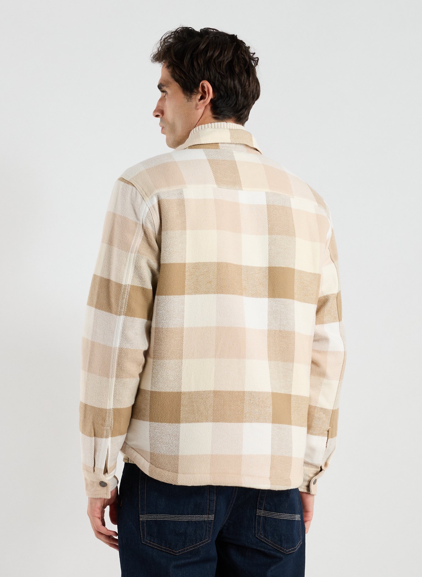 Cotton-lined overshirt TIMBERLAND Beige