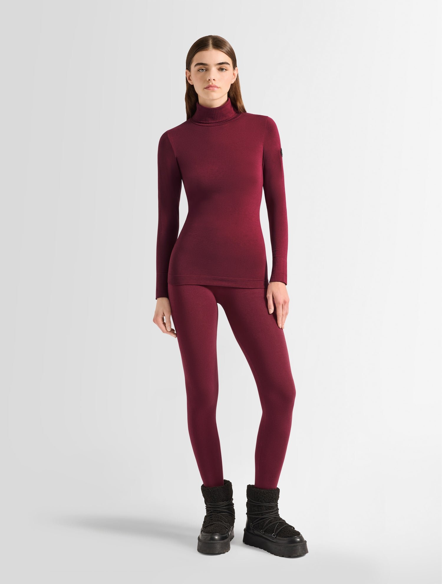 Sous pull alisier col montant coupe regular FUSALP Rouge