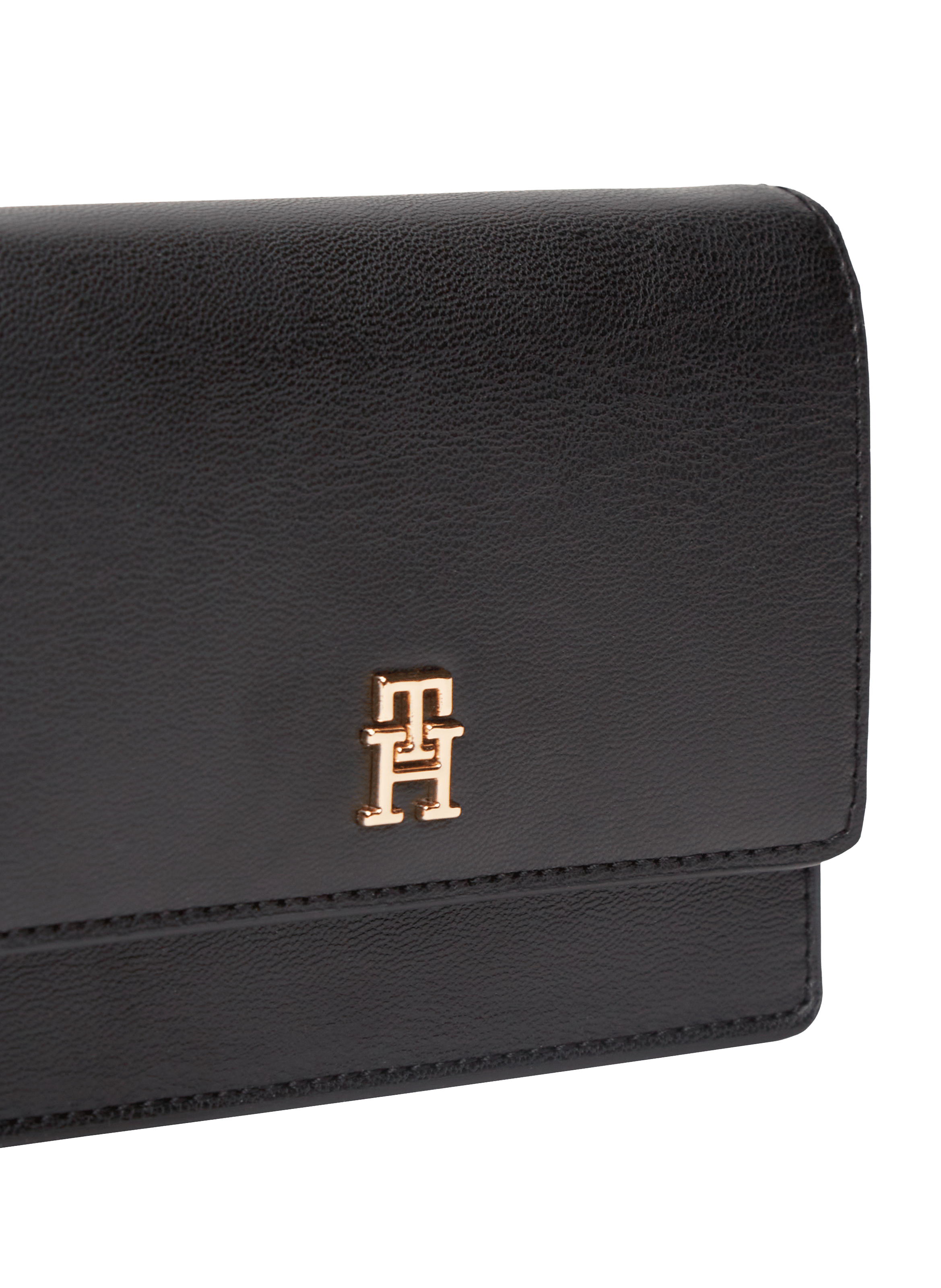 Portefeuille avec chaînette effet cuir TOMMY HILFIGER Noir