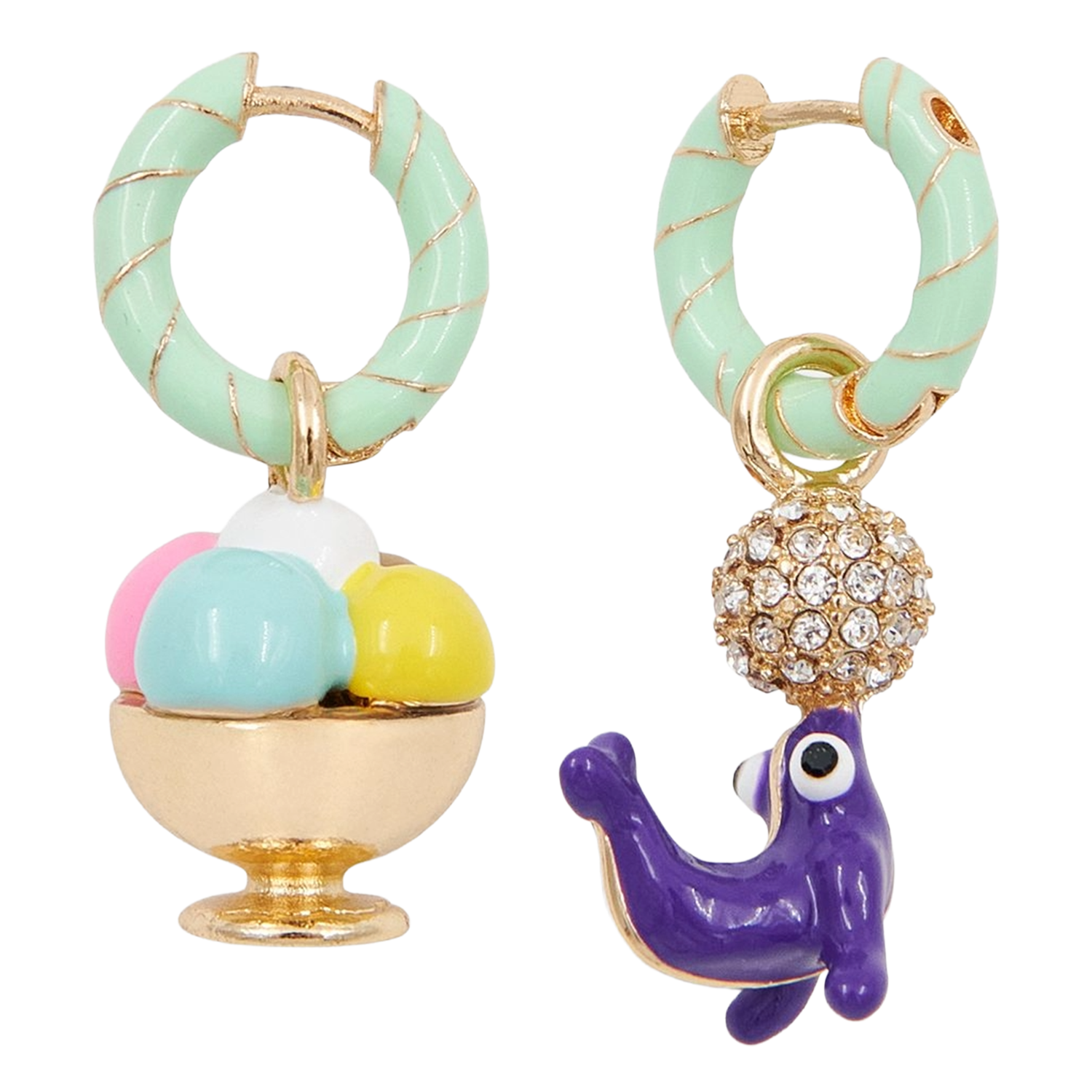 Boucles d'oreilles fantaisies jony ESSENTIEL ANTWERP Vert