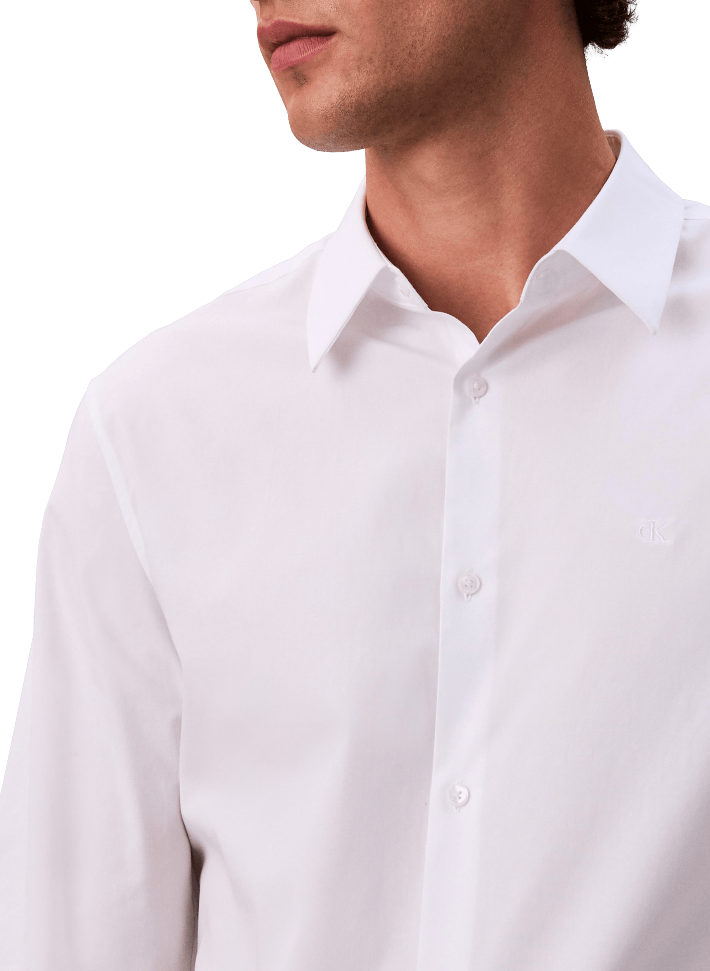 Cotton poplin shirt CALVIN KLEIN White