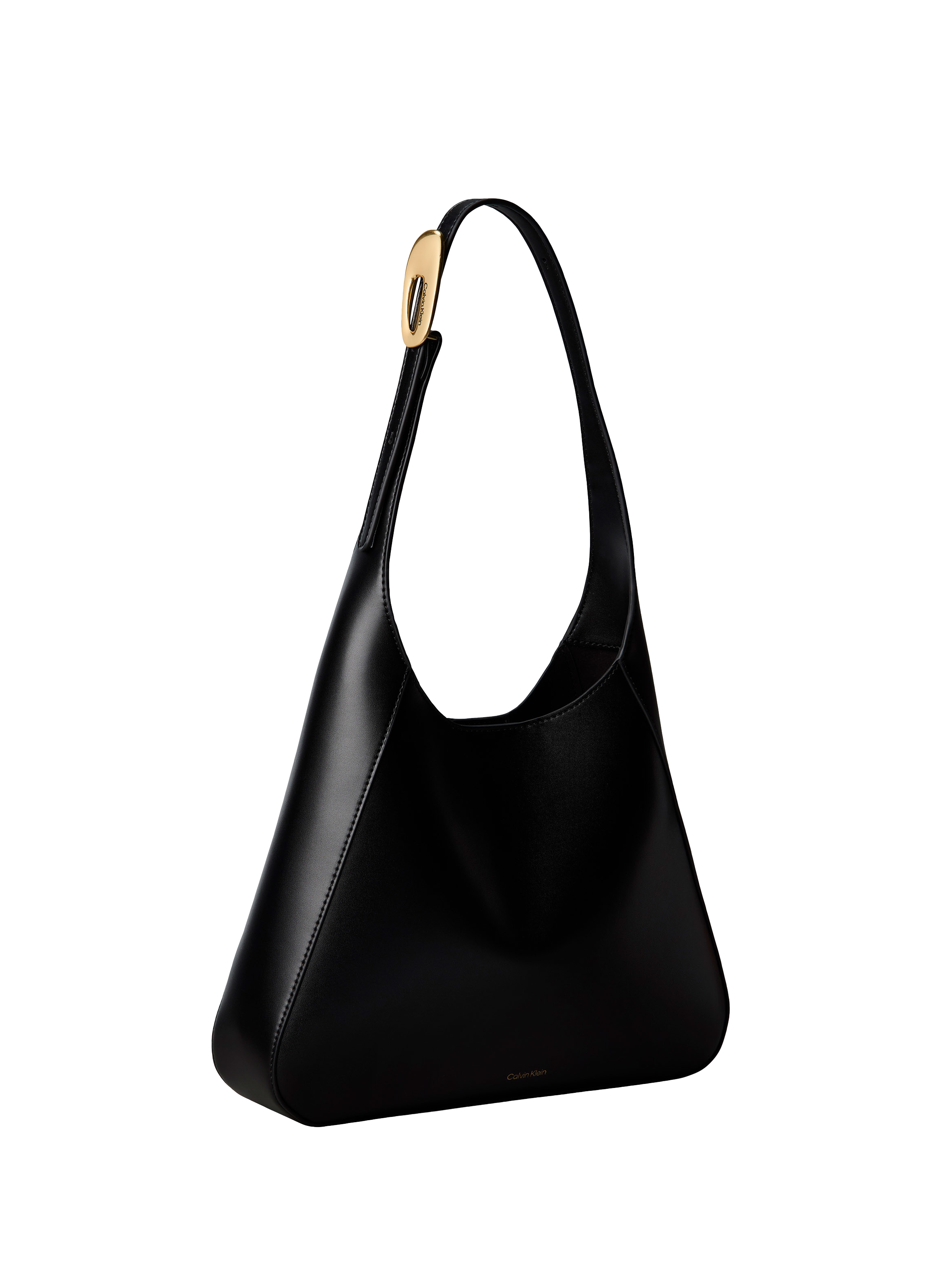 Faux leather shoulder bag CALVIN KLEIN Black