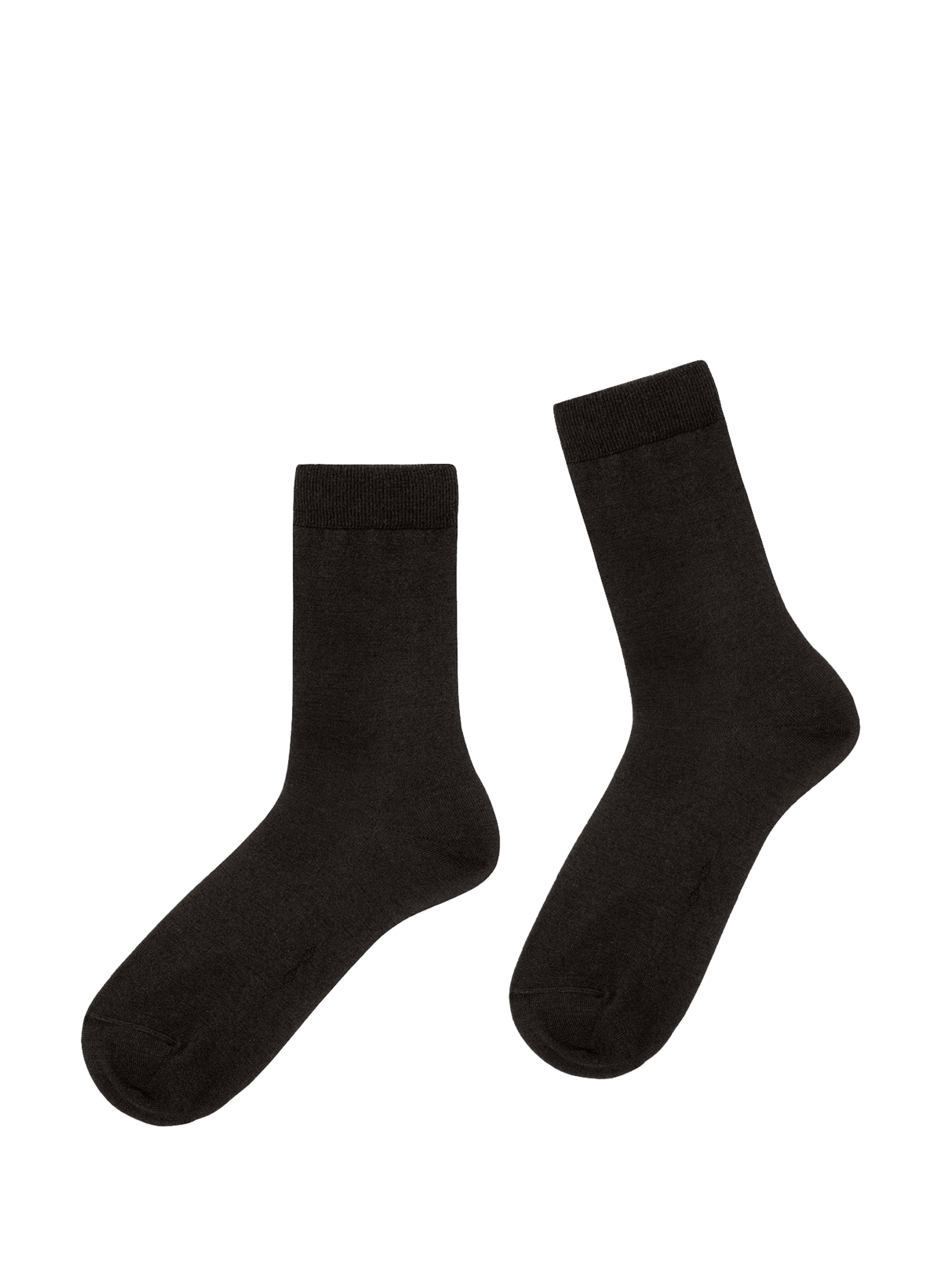 Solid mid-calf socks LE BOURGET Black