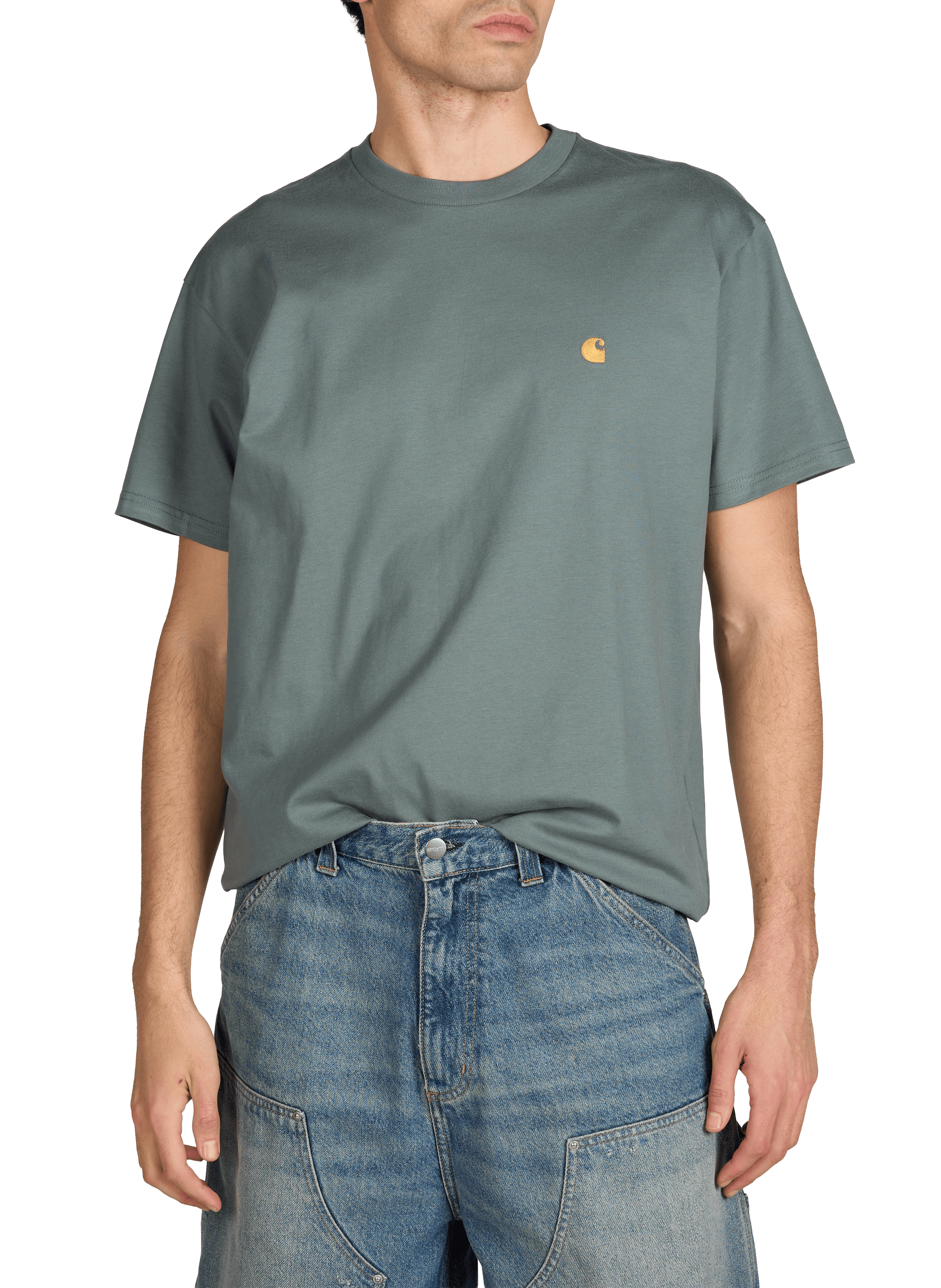 Straight-fit cotton T-shirt CARHARTT WIP Green