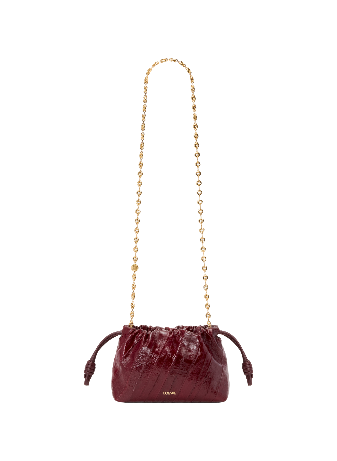 Mini Flamenco purse en cuir de myxine LOEWE Rouge