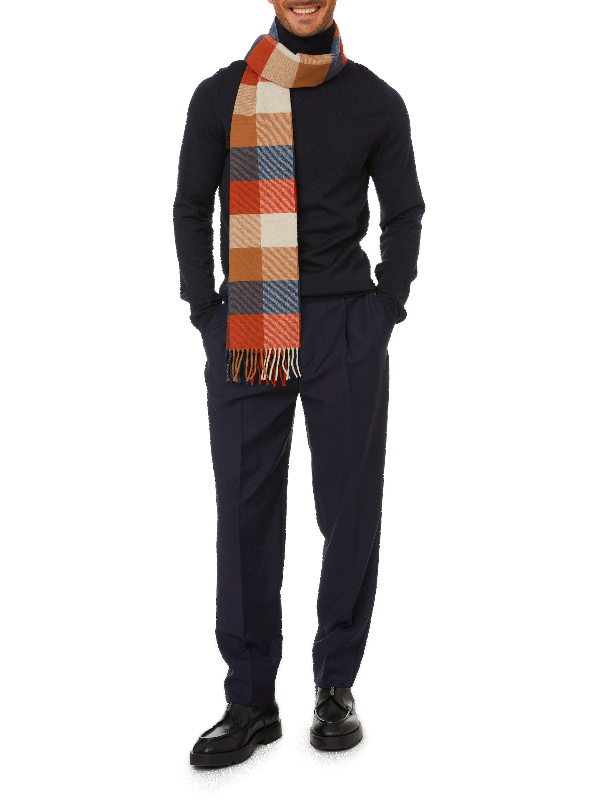 Merino wool turtleneck jumper AU PRINTEMPS PARIS Blue