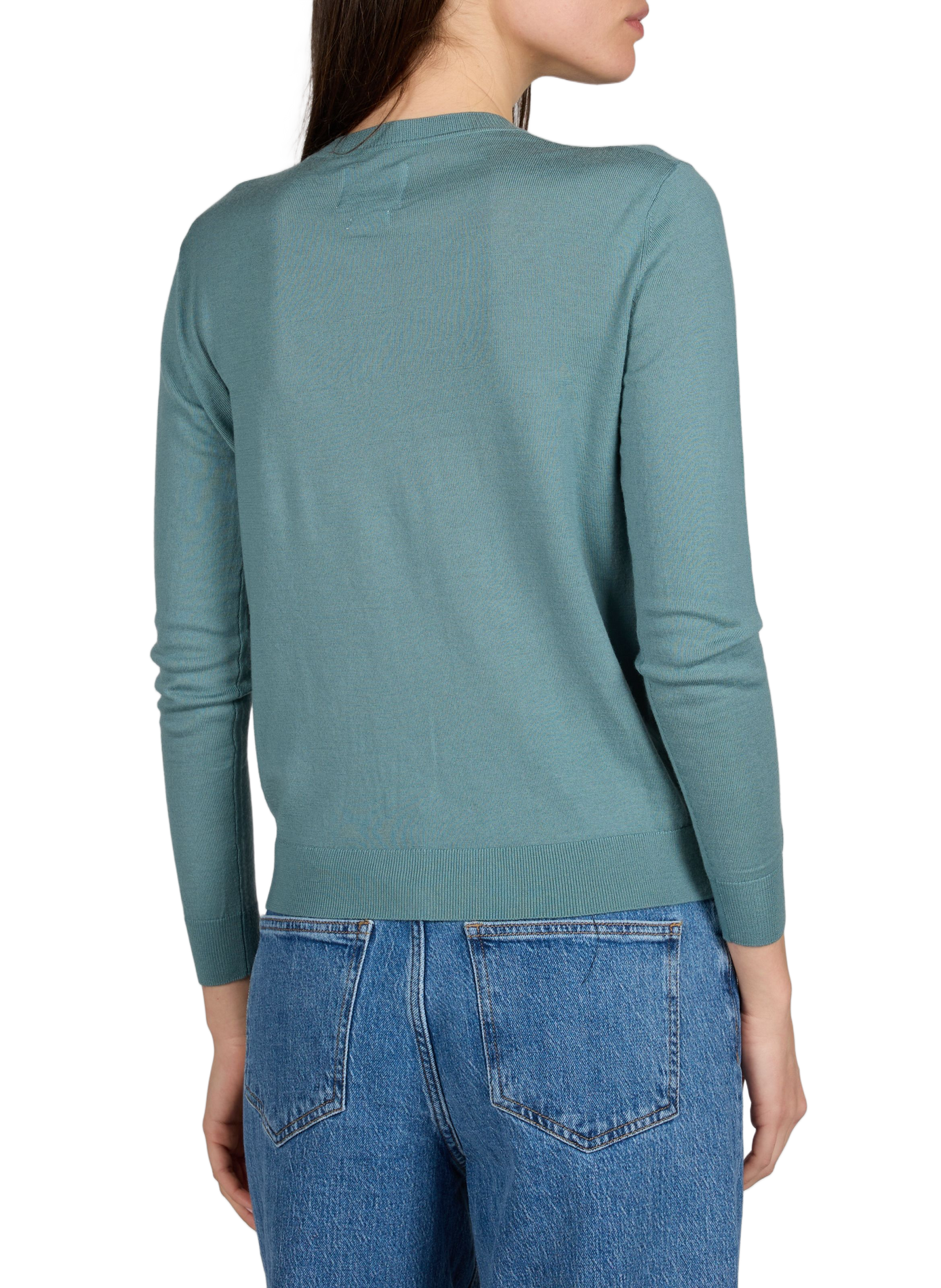 Cardigan droit Acad en laine mérinos AU PRINTEMPS PARIS Vert