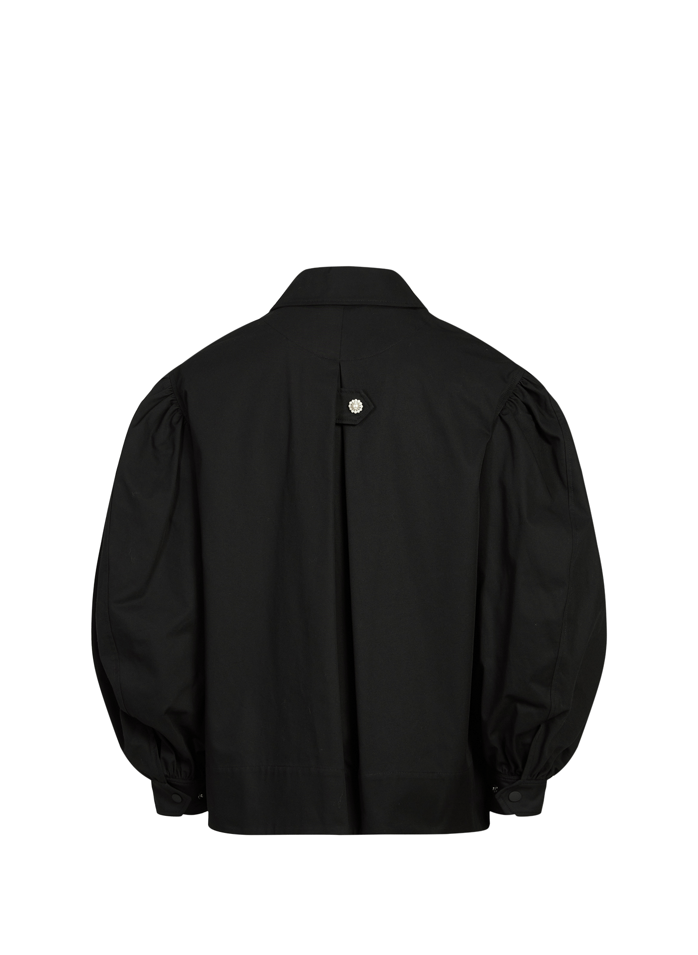 Cotton puffed sleeve jacket SIMONE ROCHA Black